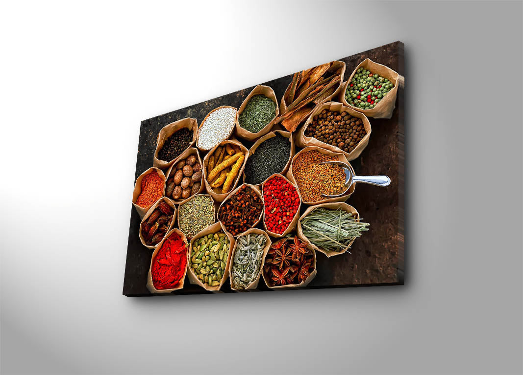 Tela Decorativa Multicolor 45x70cm - Moldura Madeira Premium