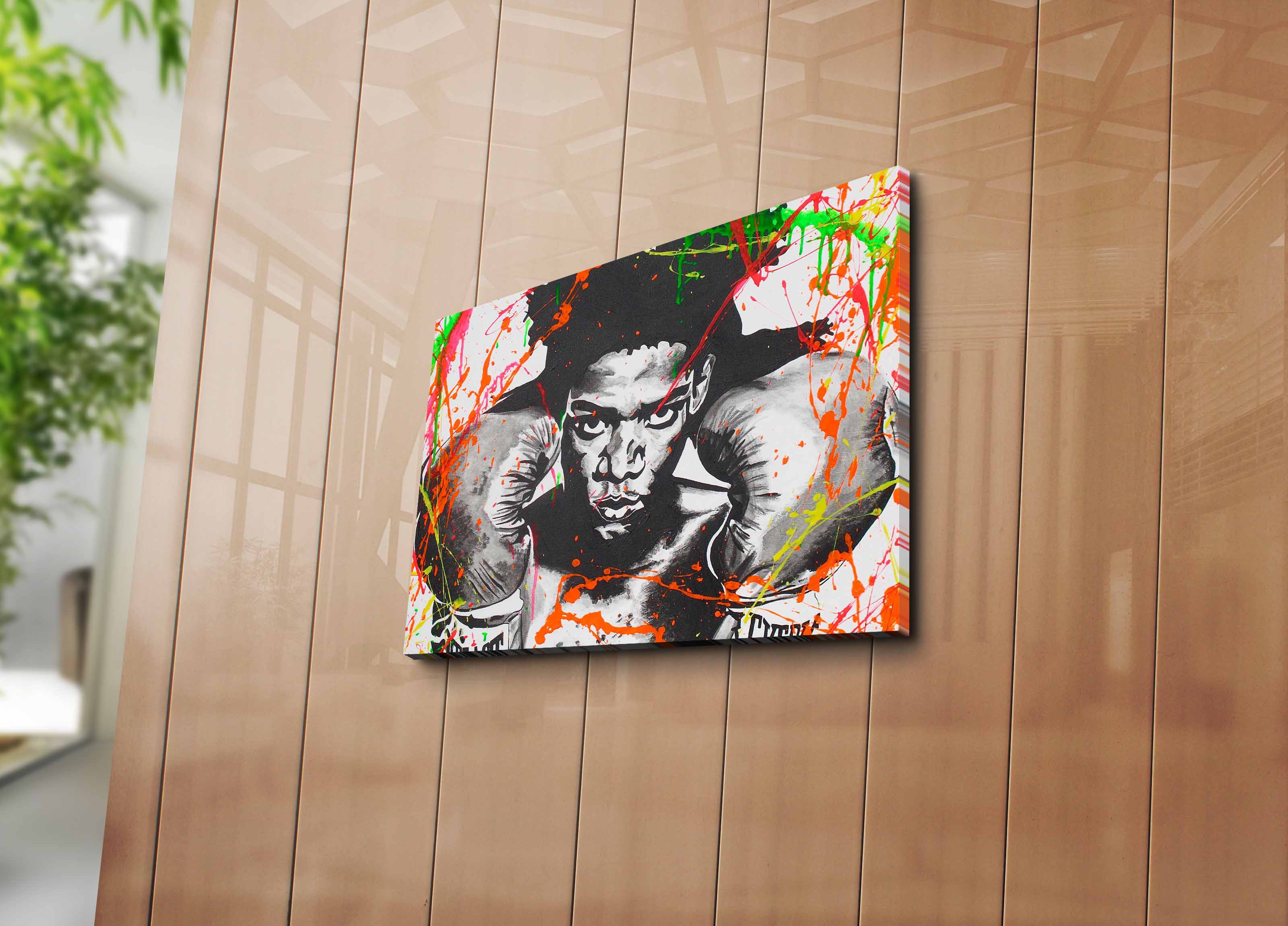 Quadro Decorativo Canvas Multicolor 30x40cm - Moldura Madeira