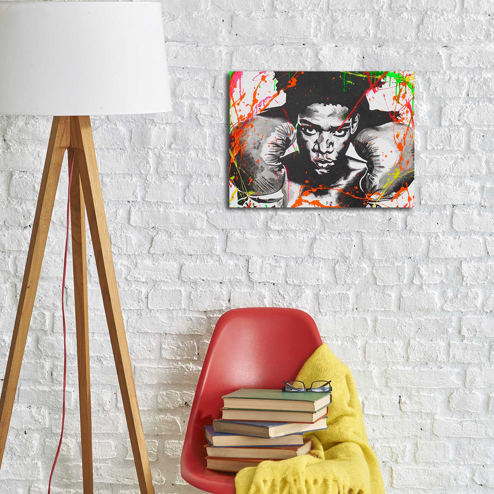 Quadro Decorativo Canvas Multicolor 30x40cm - Moldura Madeira