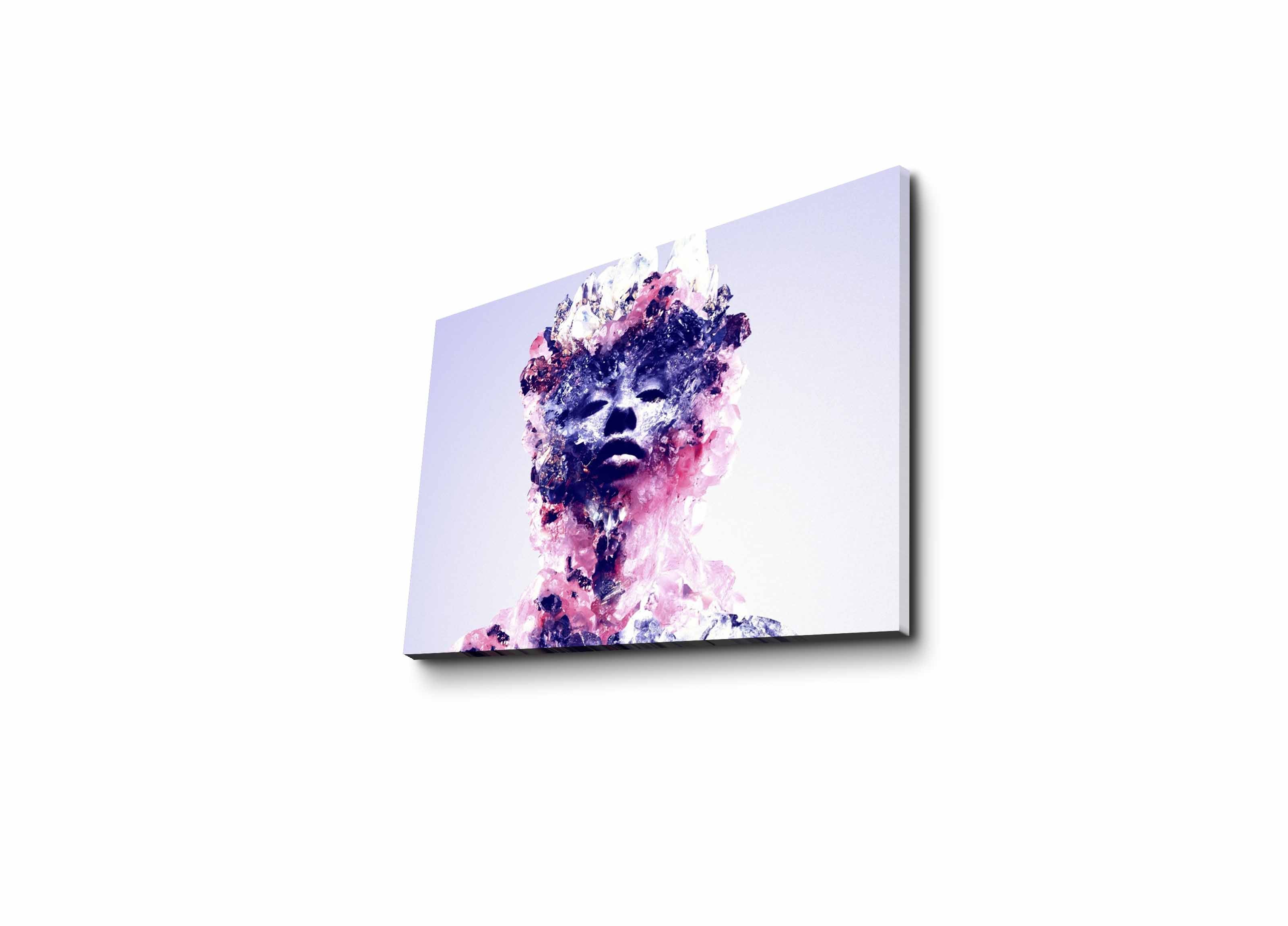 Tela Decorativa Multicolor 30x40cm - Moldura Madeira Premium