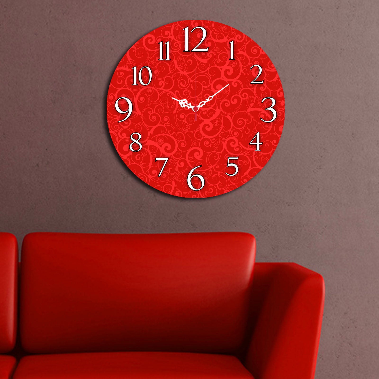Relógio Decorativo MDF Multicolor Ms-02 - 40cm Diâmetro Premium