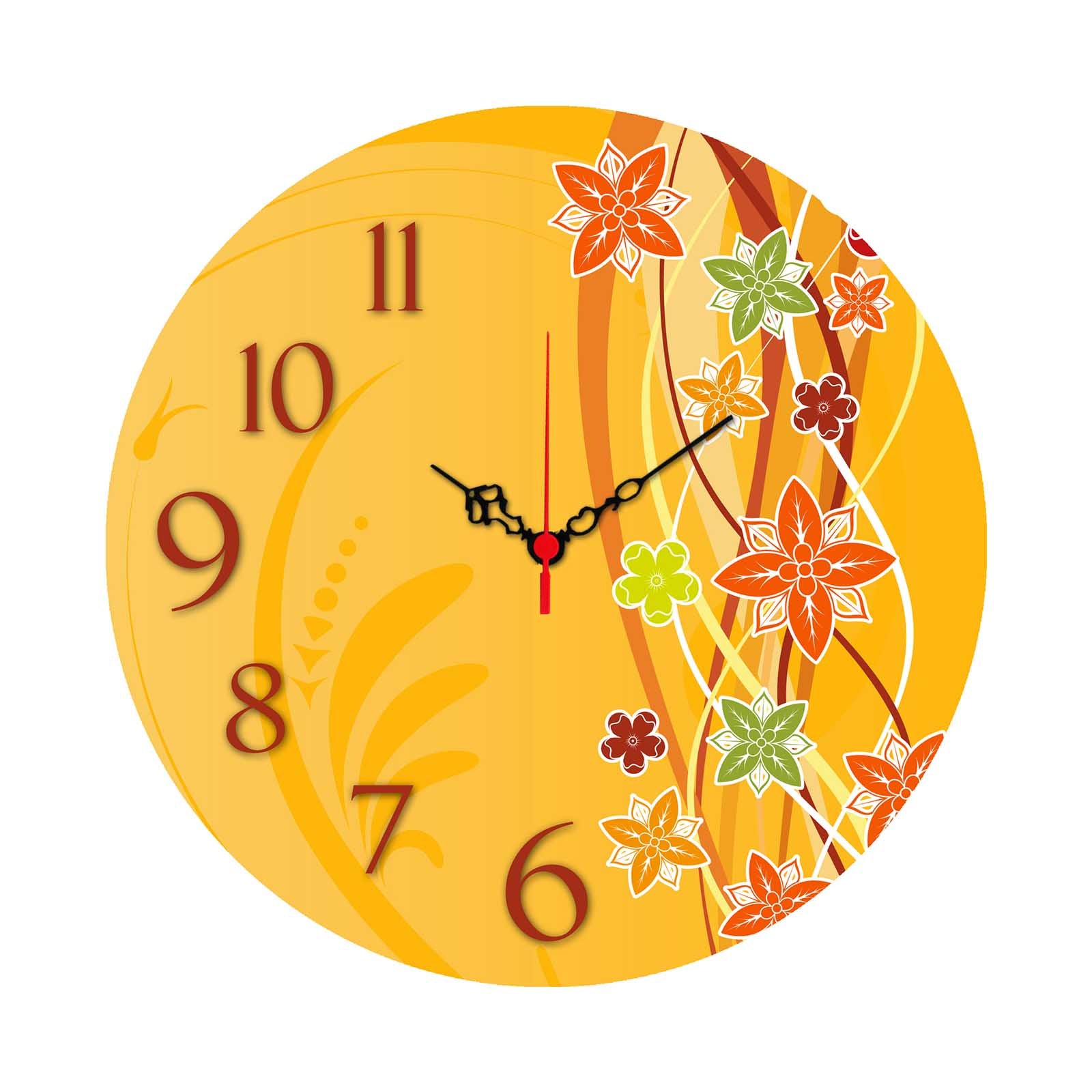 Relógio Decorativo MDF Multicolor Ms-03 - 40cm Diâmetro