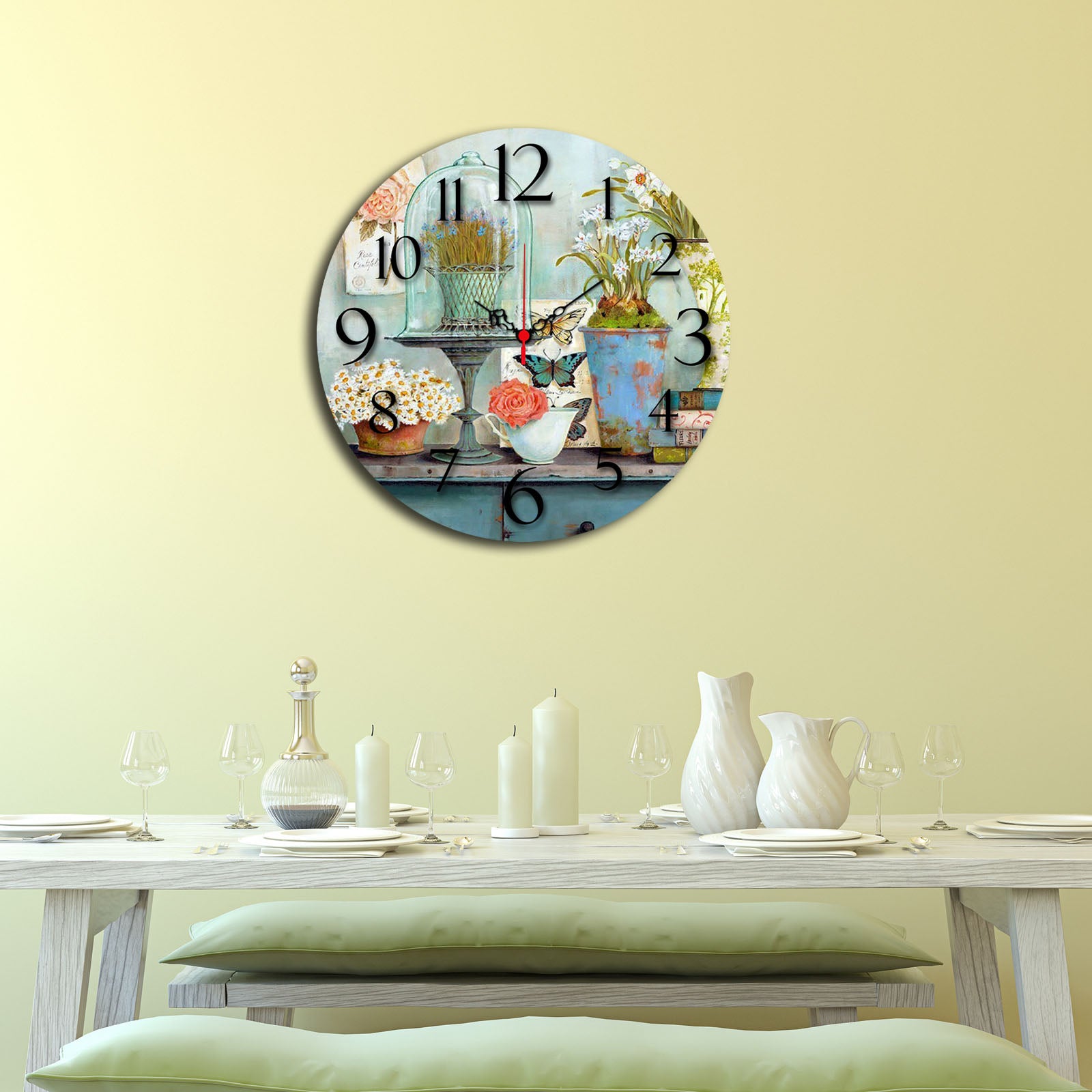 Relógio Decorativo Ms-15 Multicolor - Design Moderno 40cm