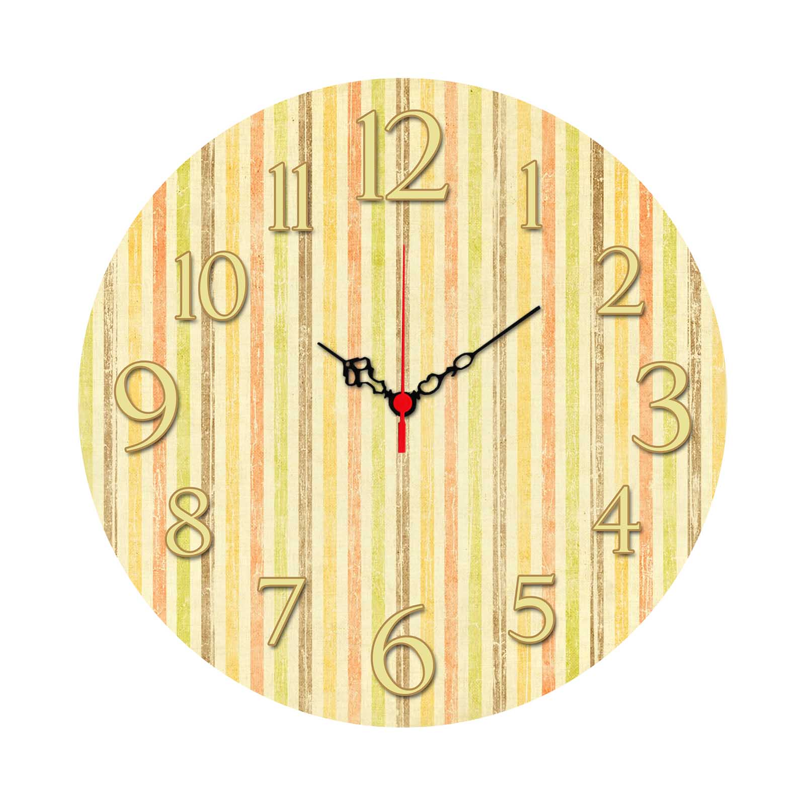 Relógio Decorativo MDF Multicolor Ms-30 - 40cm Diâmetro Premium