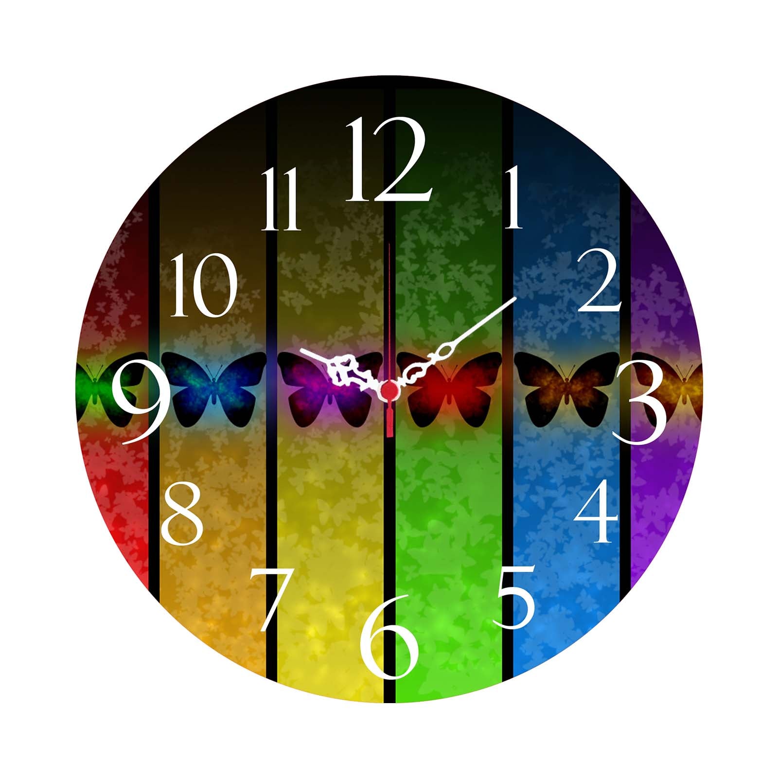 Relógio Decorativo MDF Ms-40 Multicolor 40cm - Design Moderno