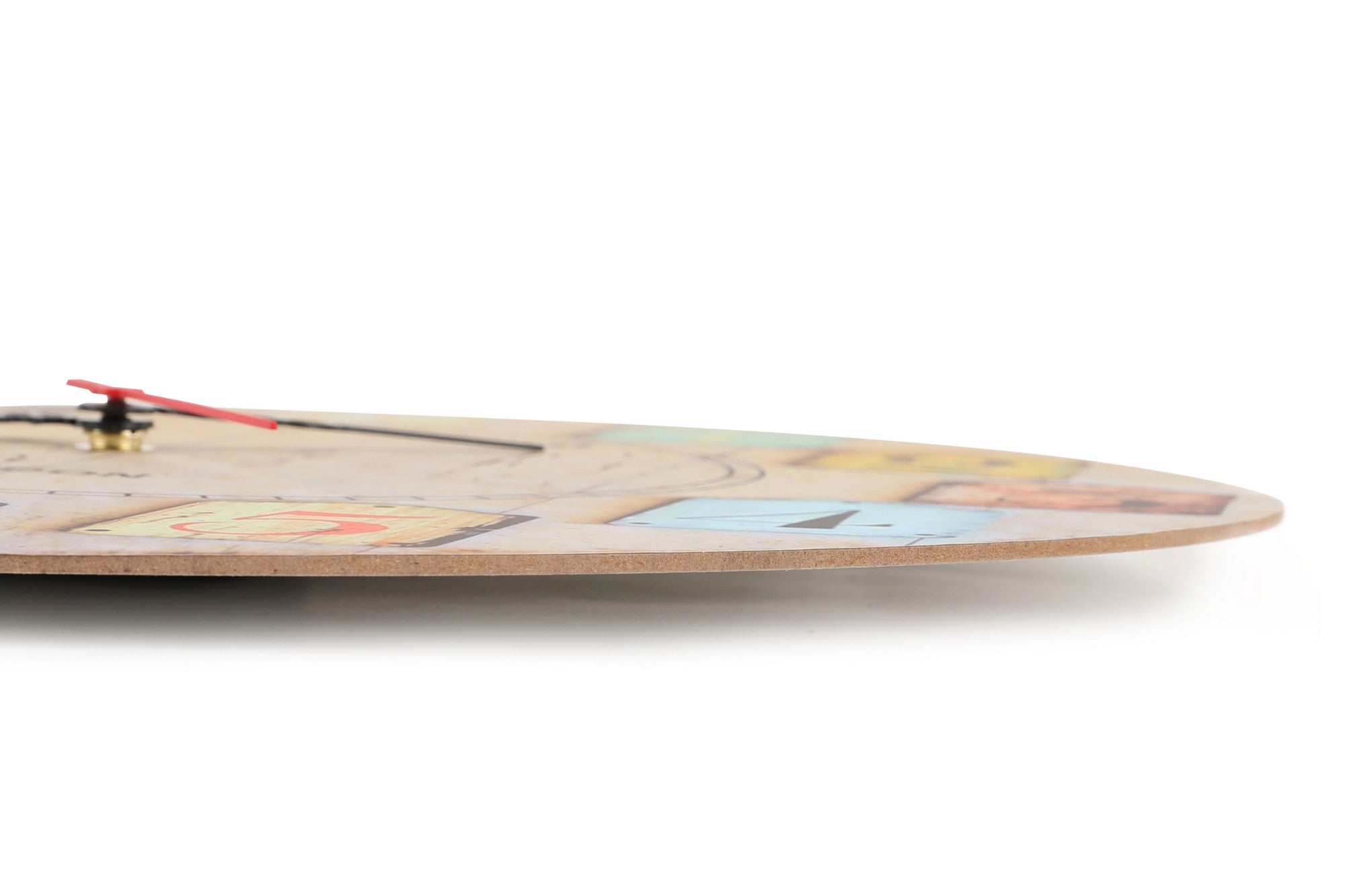 Relógio decorativo elegante em MDF, 40 cm de diâmetro | 100% MDF, 5 mm de espessura | Acessório de parede elegante para decoração de casa e escritório, design moderno