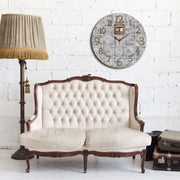 Relógio Decorativo MDF Ms-45 Multicolor - Design Moderno 40cm
