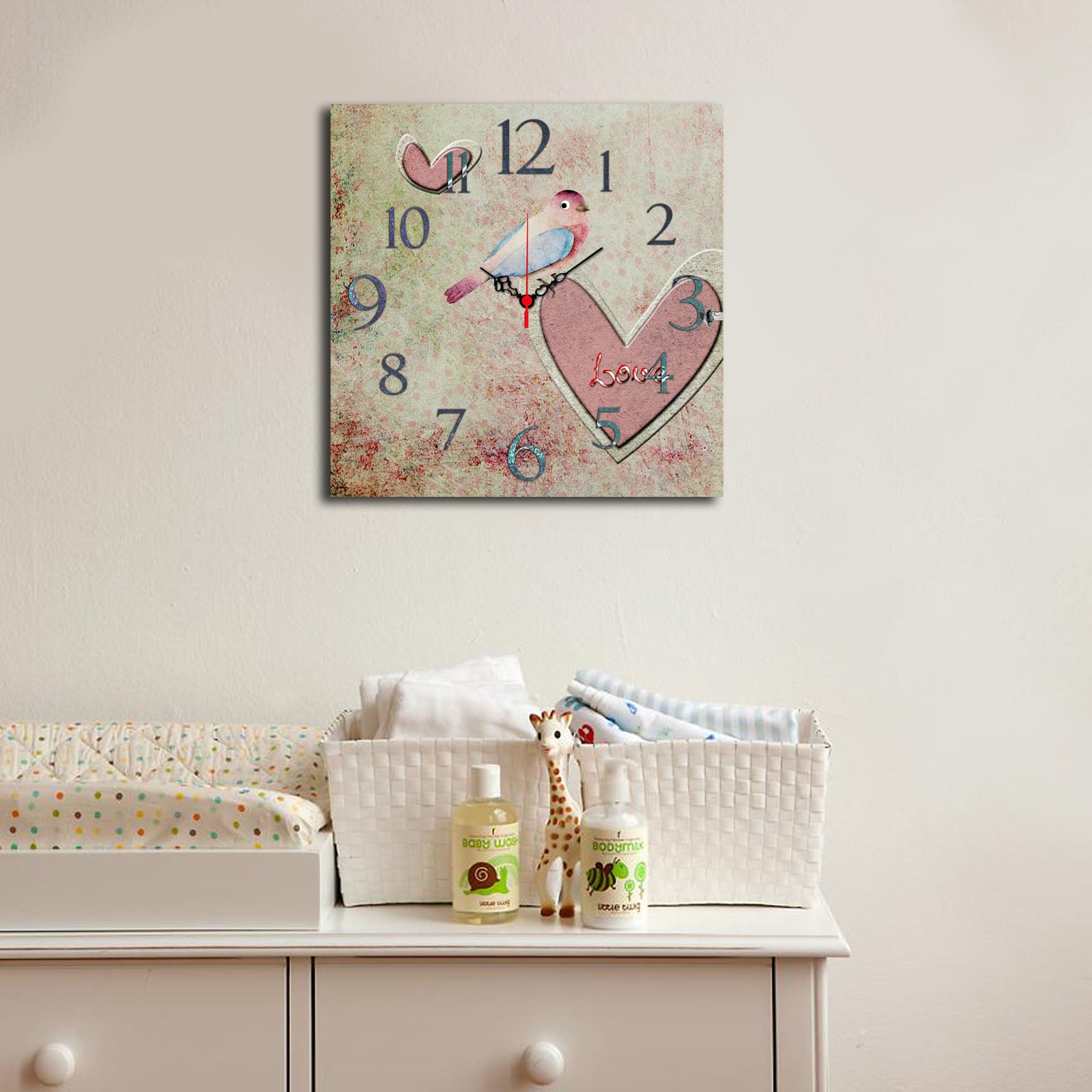 Relógio Decorativo MDF Multicolor 40x40cm - Design Moderno Premium