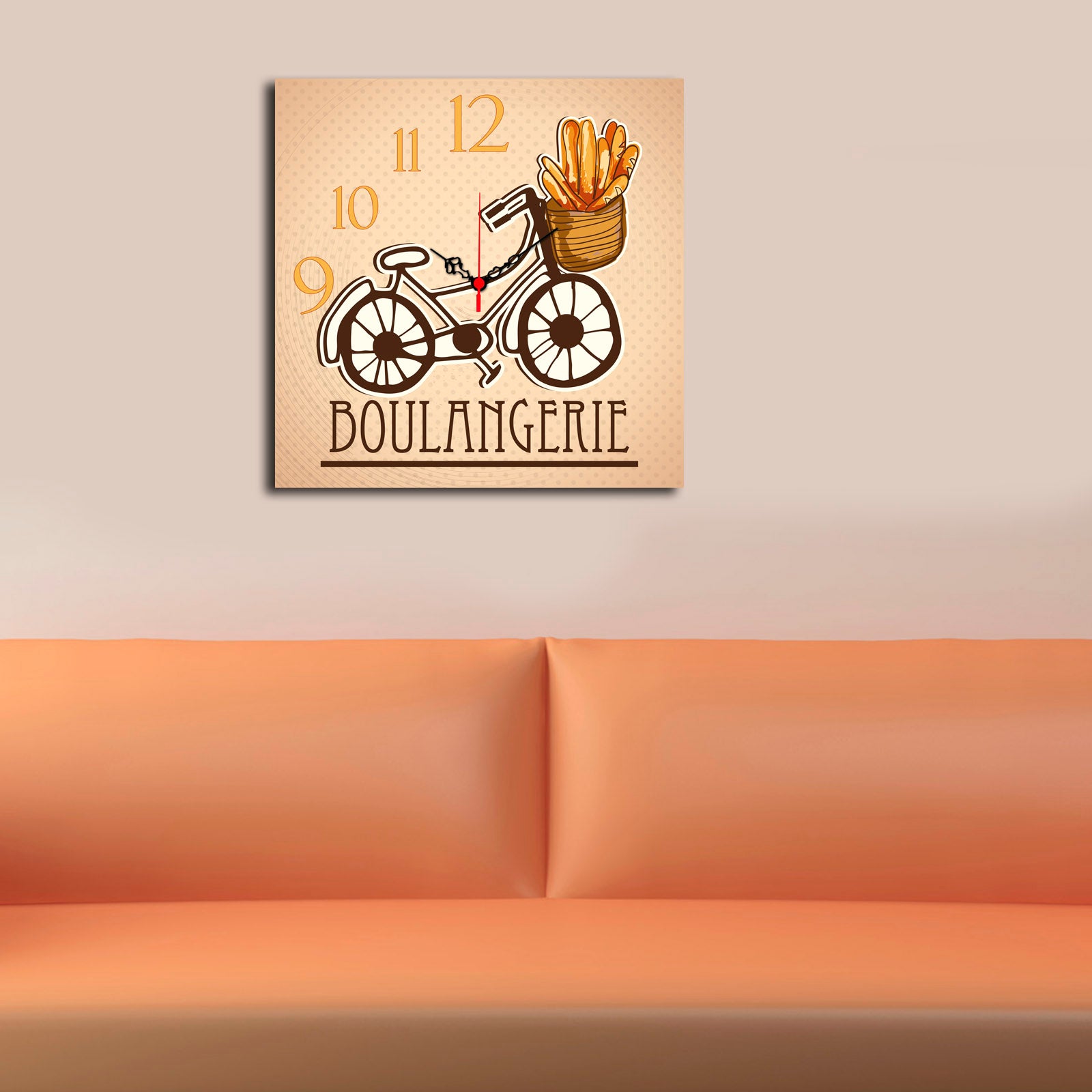 Relógio Decorativo MSK-15 Multicolor MDF Premium 40x40cm