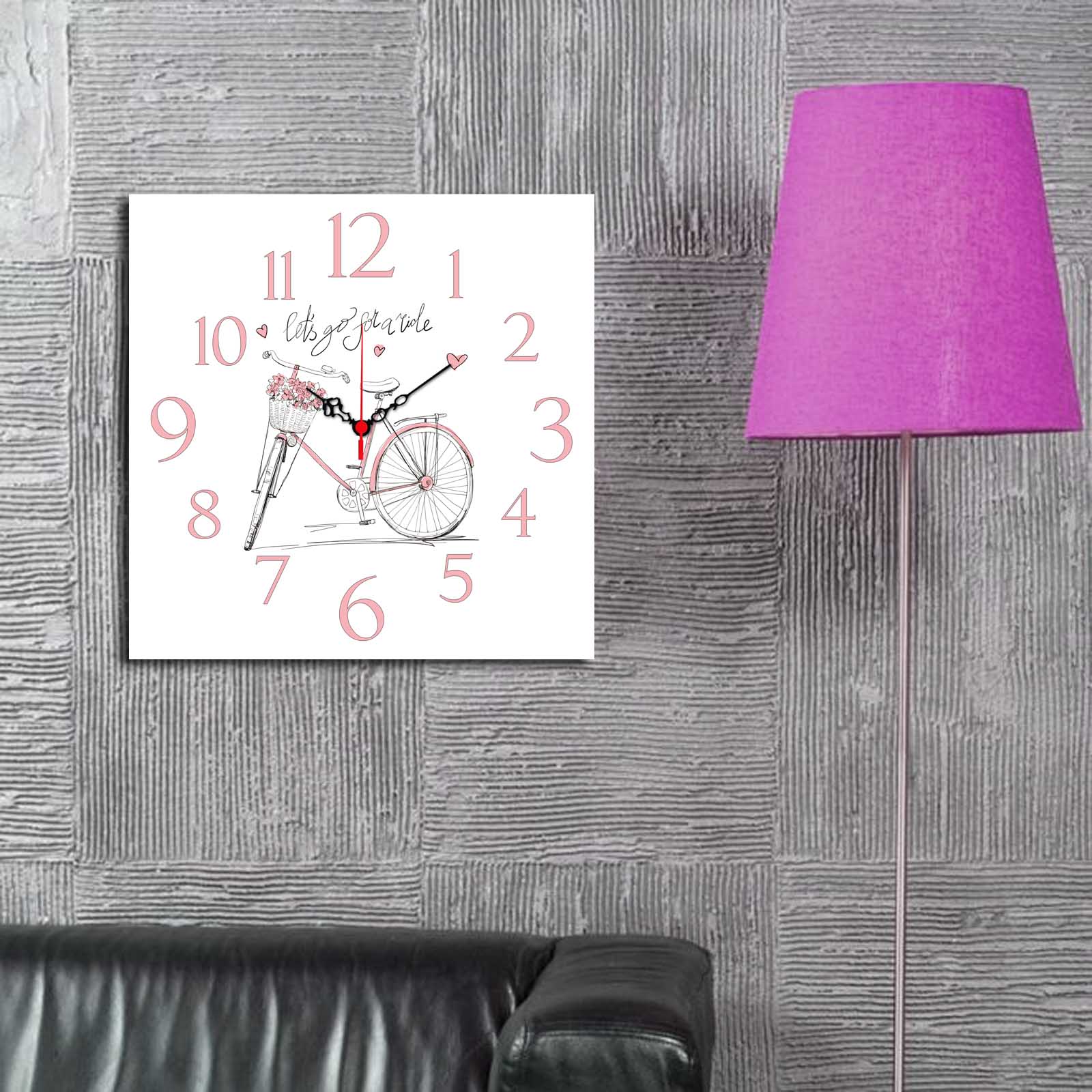 Relógio Decorativo MDF Multicolor MSK-21 - 40x40cm Premium