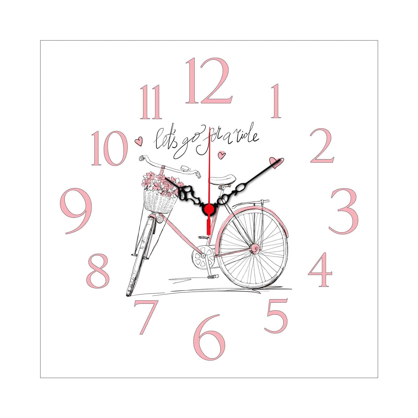 Relógio Decorativo MDF Multicolor MSK-21 - 40x40cm Premium