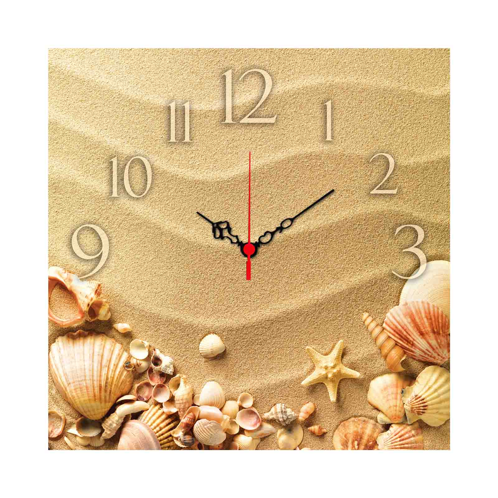 Relógio Decorativo MDF Multicolor MSK-26 - Design Moderno 40x40cm