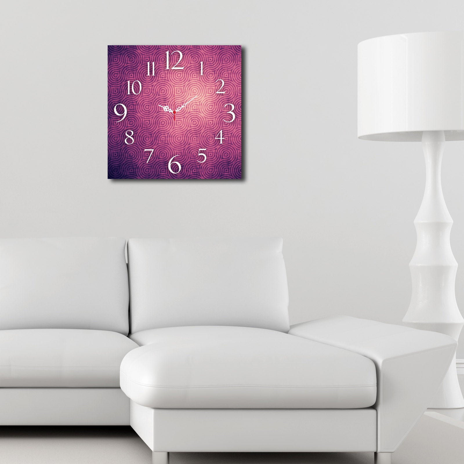 Relógio Decorativo Multicolor MDF 40x40cm - Design Contemporâneo