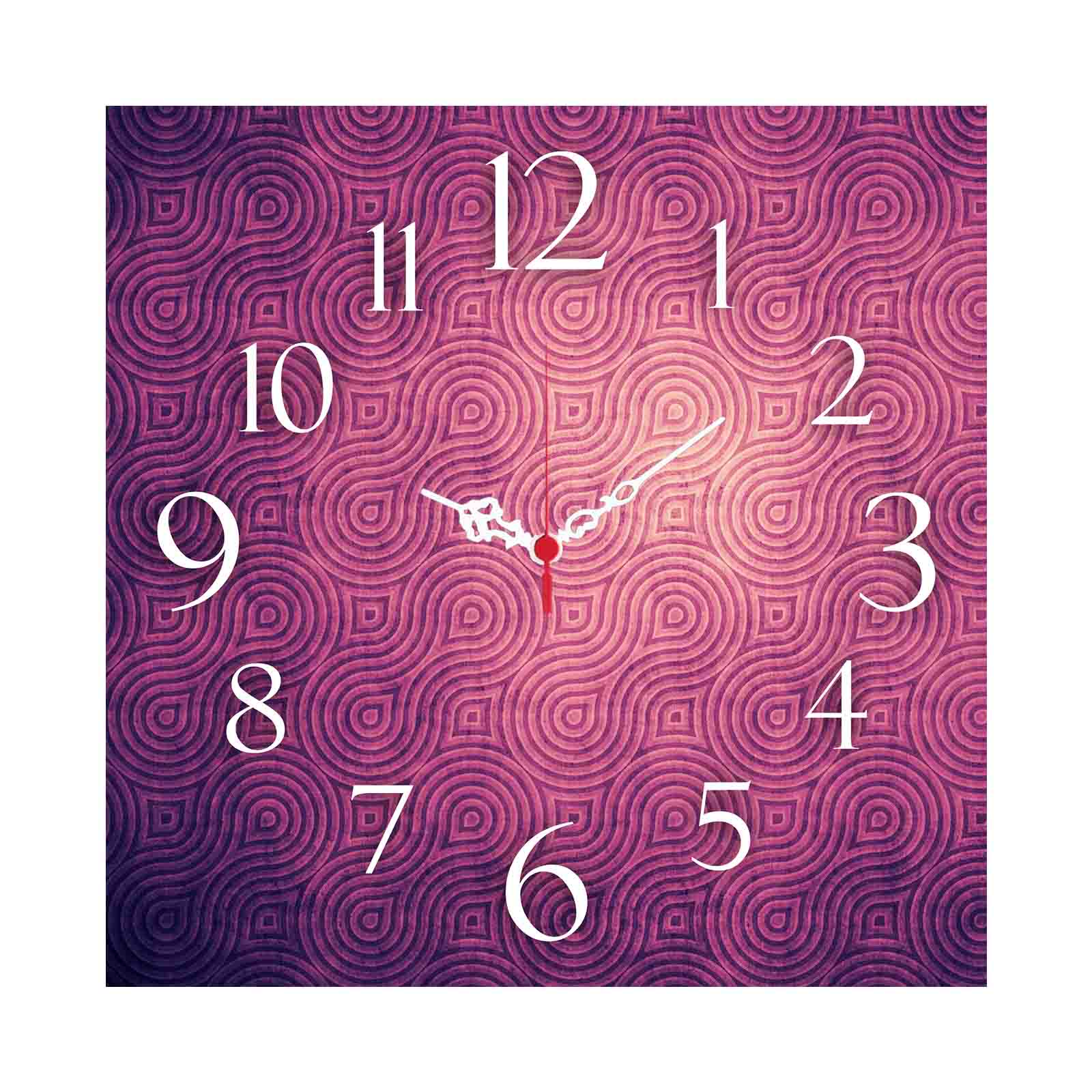 Relógio Decorativo Multicolor MDF 40x40cm - Design Contemporâneo