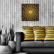 Relógio Decorativo MDF Multicolor Msk-38 - Design Moderno 40x40cm