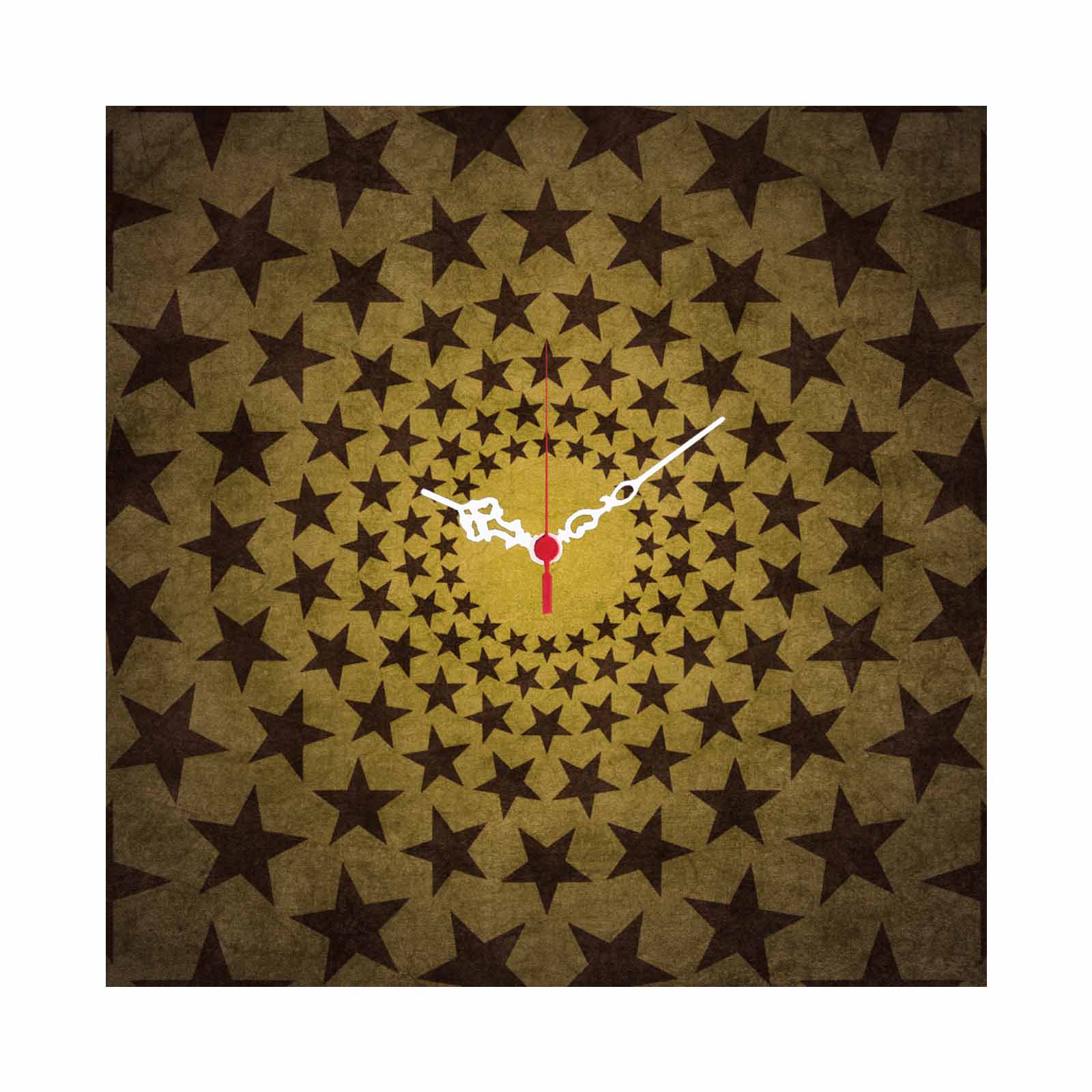 Relógio Decorativo MDF Multicolor Msk-38 - Design Moderno 40x40cm