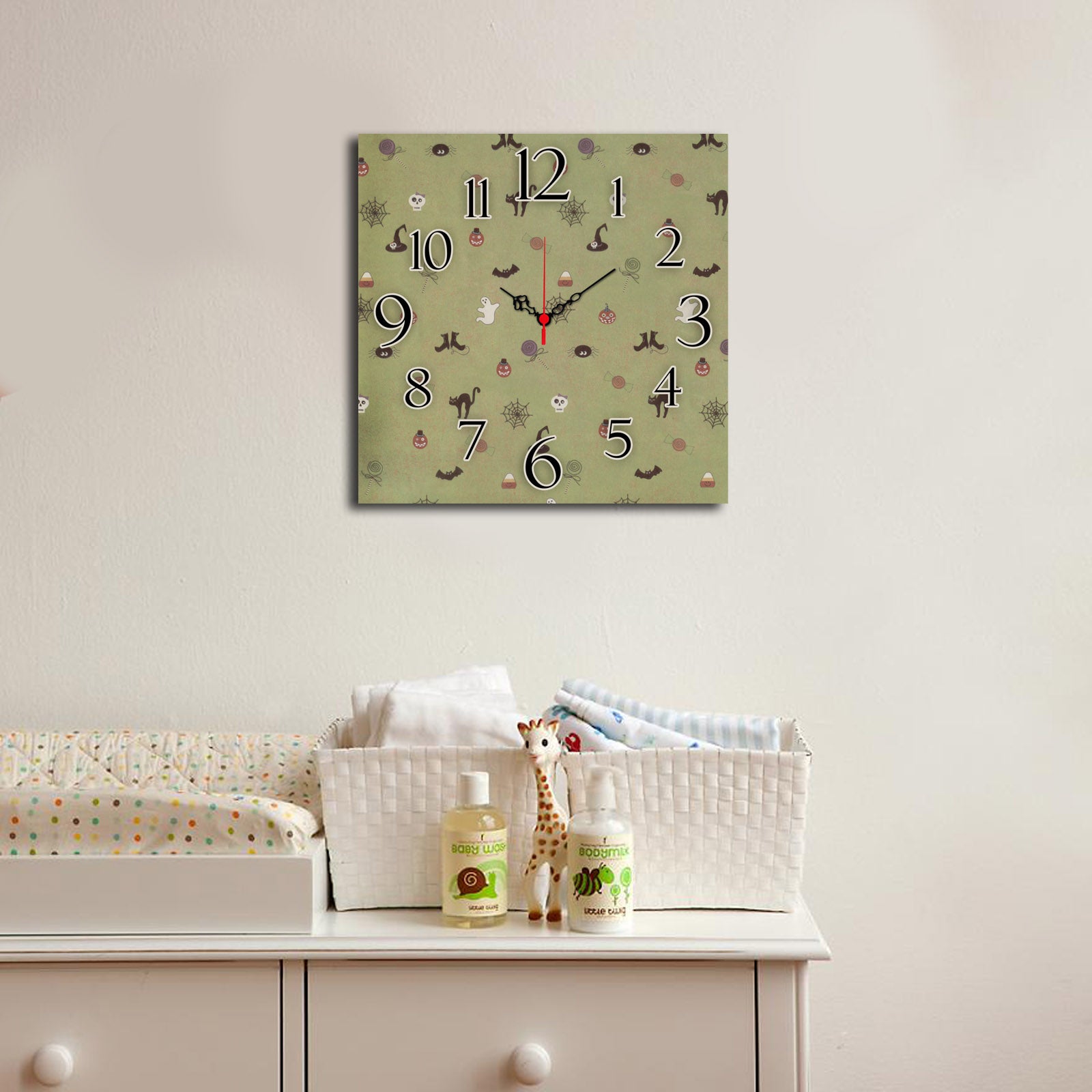 Relógio Decorativo MDF Multicolor 42x42cm - Design Moderno Premium
