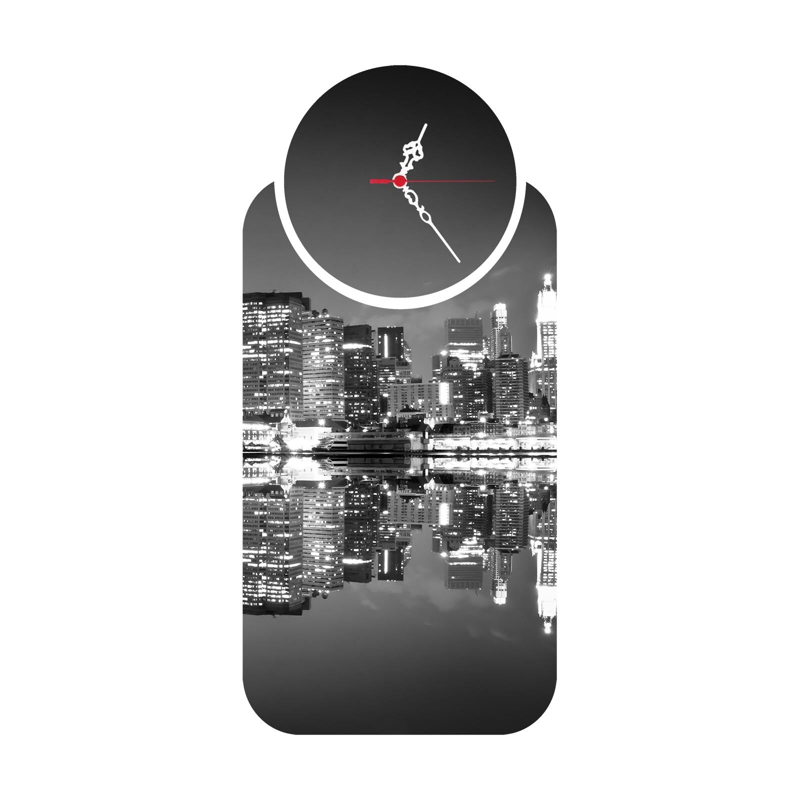 Relógio Decorativo MDF Multicolor YMS-20 - 2 Peças Premium