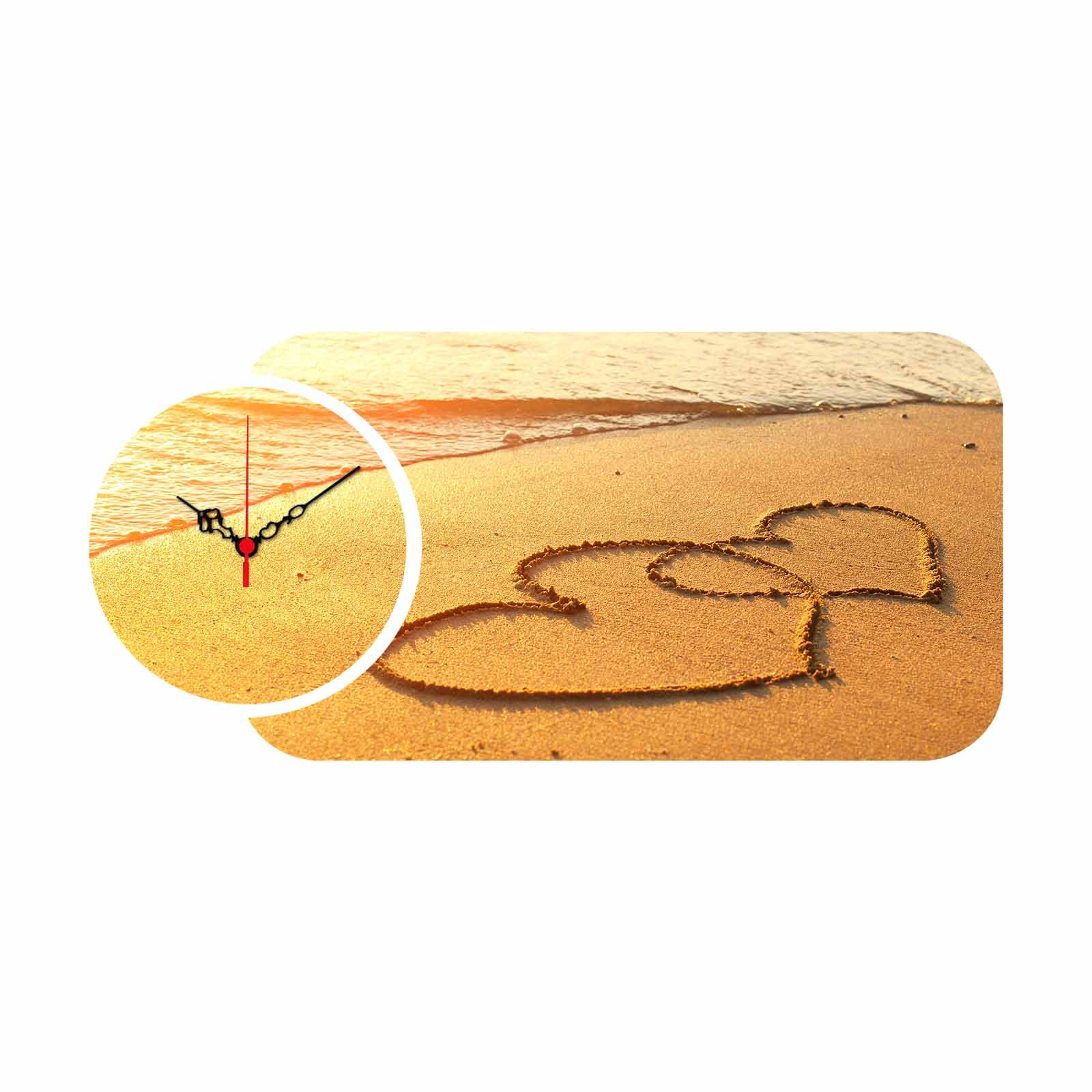 Relógio Decorativo MDF Multicolor YMS-21 - 2 Peças Premium