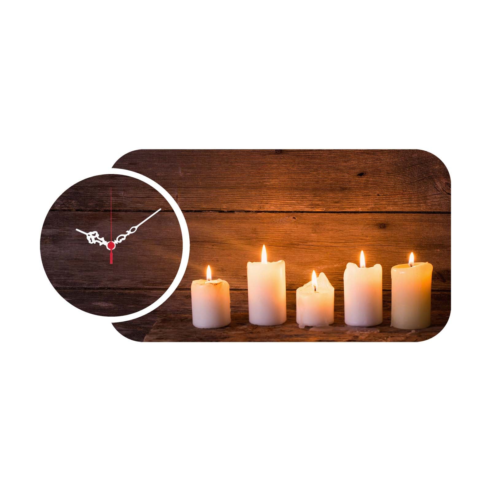 Relógio Decorativo MDF Multicolor YMS-32 - Design Moderno 2 Peças