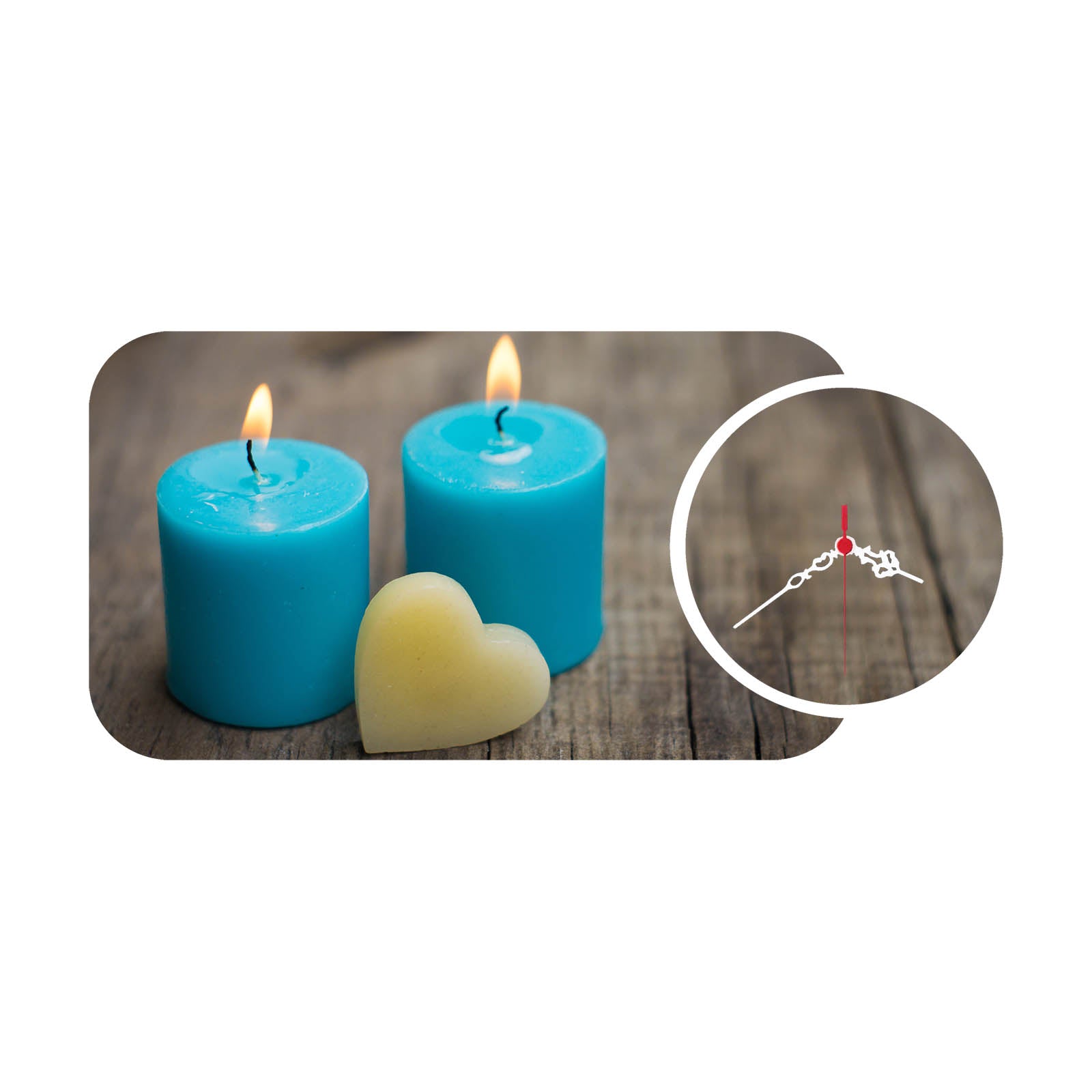 Relógio Decorativo MDF Multicolor YMS-33 - 2 Peças Premium