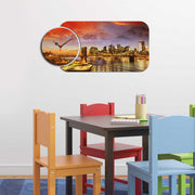 Relógio Decorativo MDF Multicolor YMS-44 - 2 Peças Premium