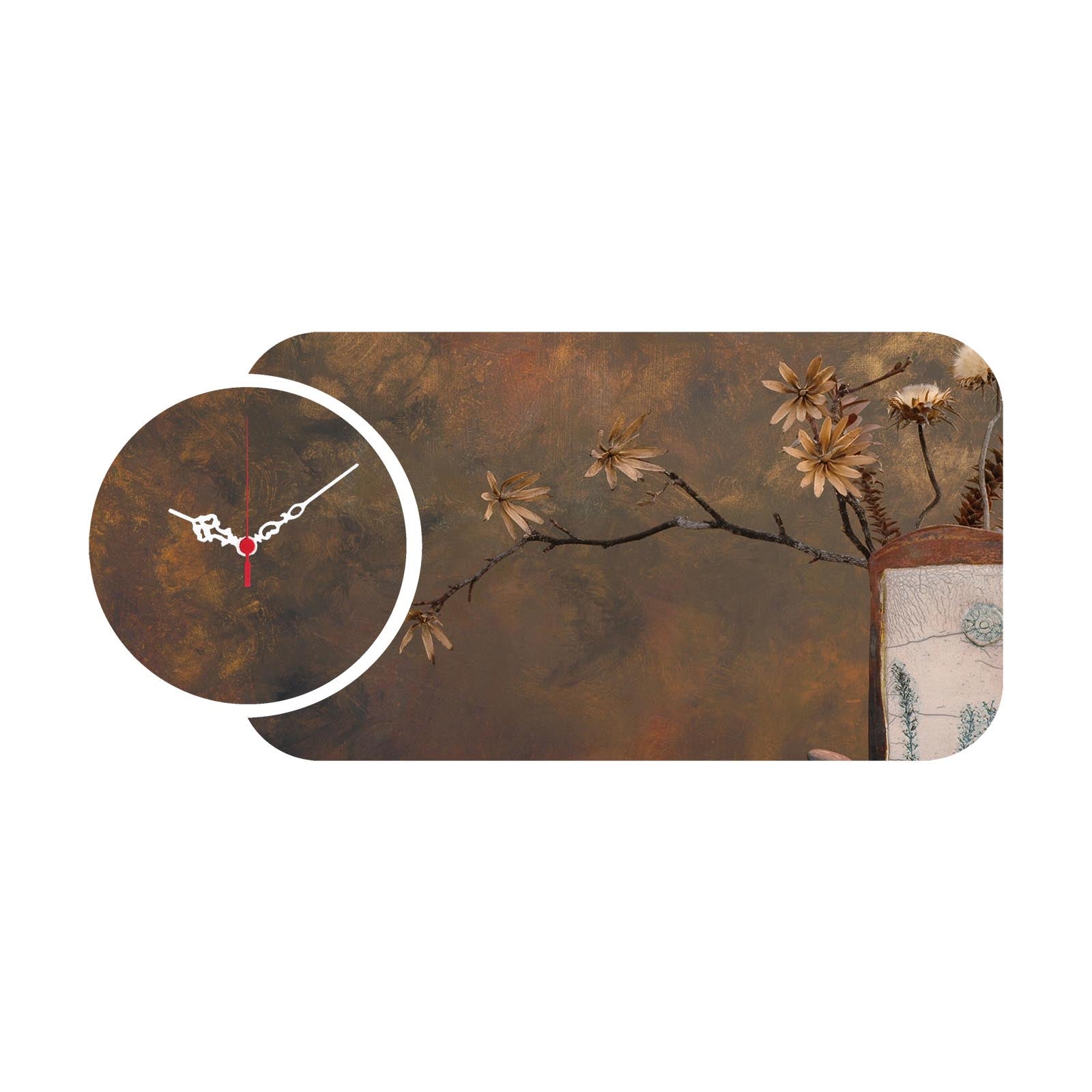 Relógio Decorativo MDF Multicolor YMS-56 - 2 Peças Premium