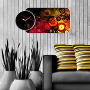 Relógio Decorativo MDF Multicolor YMS-57 - 2 Peças Design Luxo
