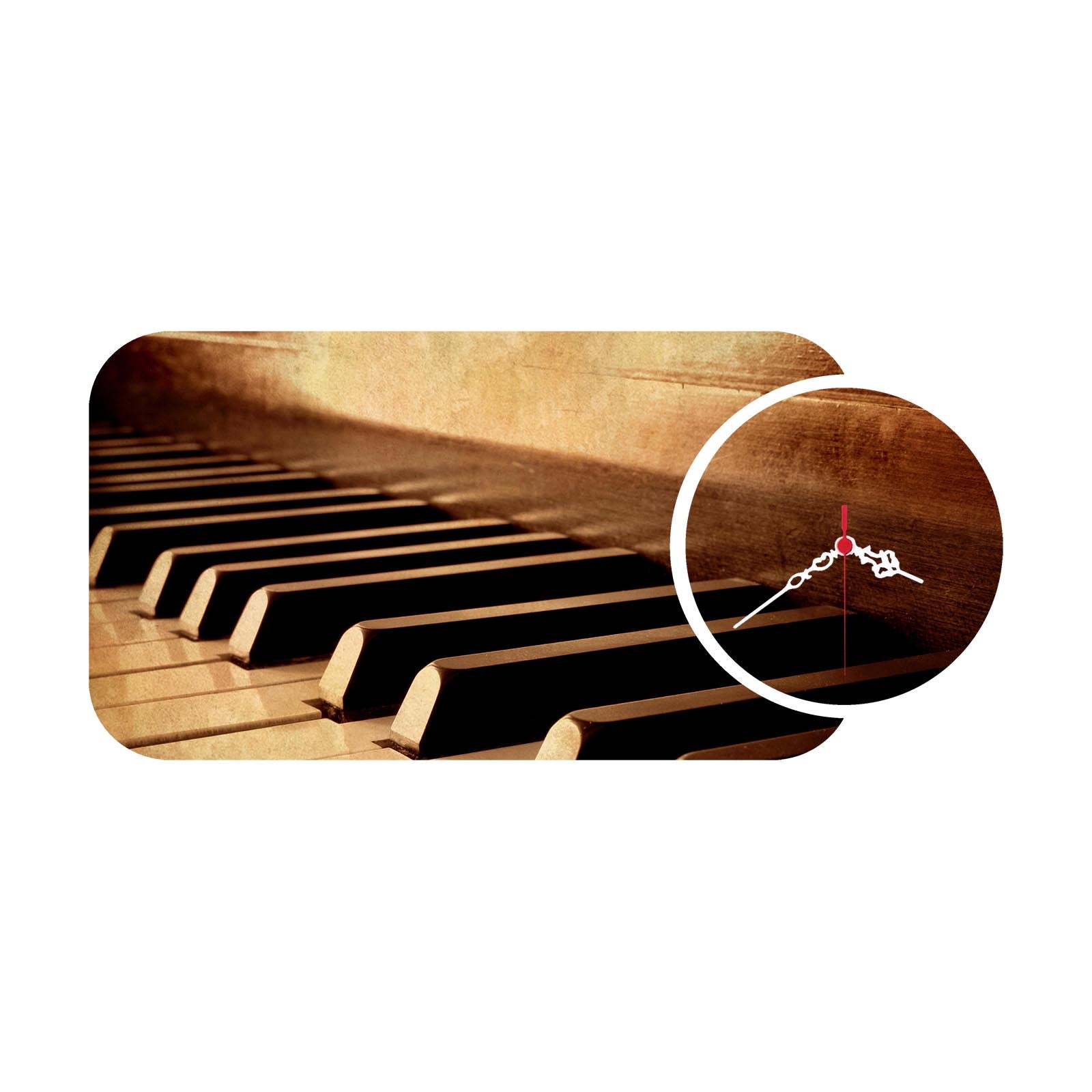 Relógio Decorativo Multicolor MDF YMS-89 - 2 Peças Premium