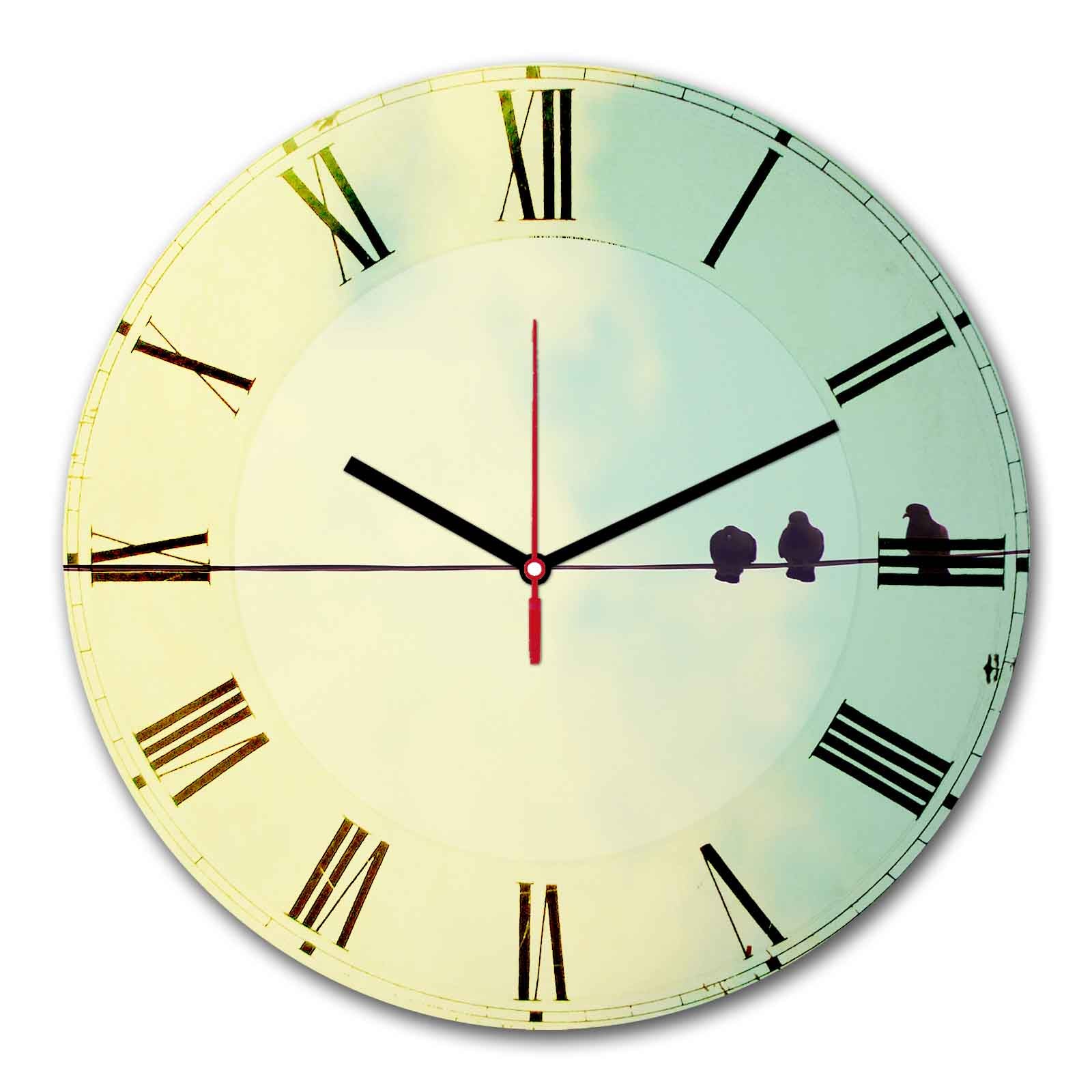 Relógio Decorativo MDF Multicolor 30cm - Design Moderno Premium