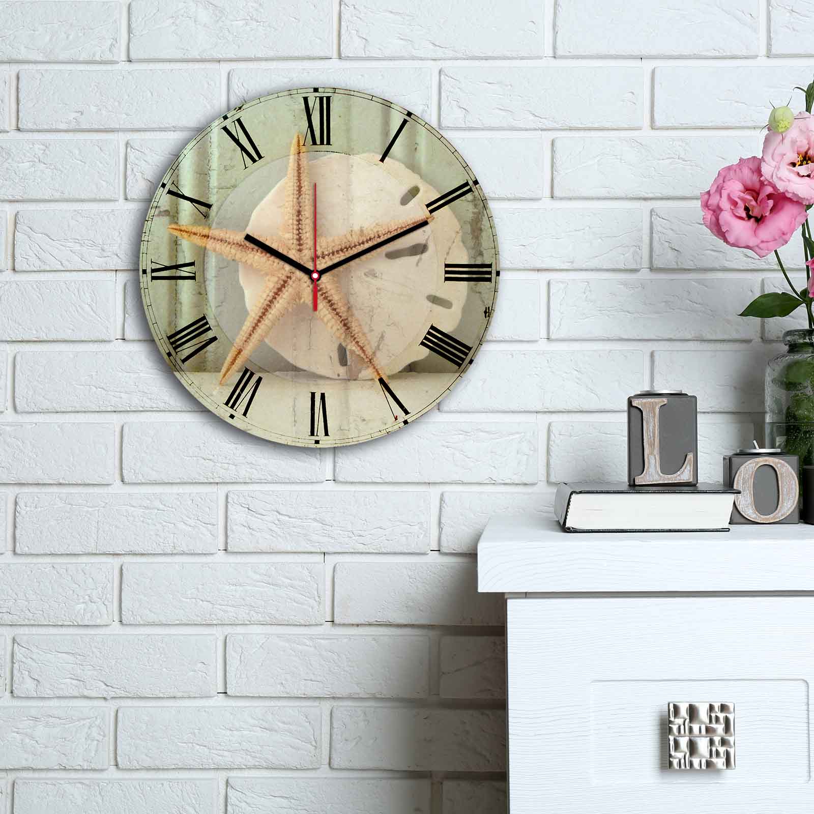 Relógio Decorativo MDF Multicolor 30cm - Design Moderno Premium