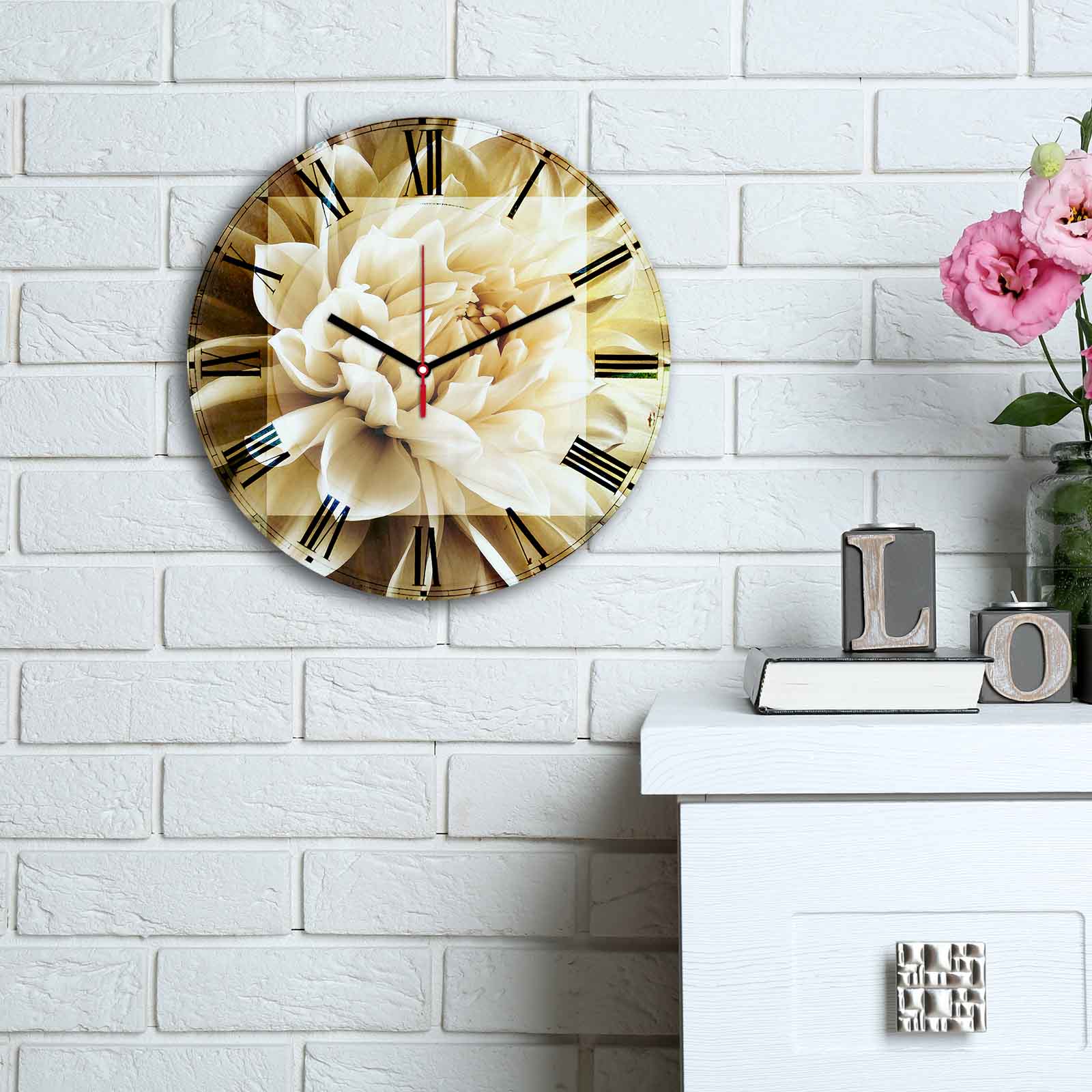 Relógio Decorativo MDF Multicolor 30cm - Design Exclusivo