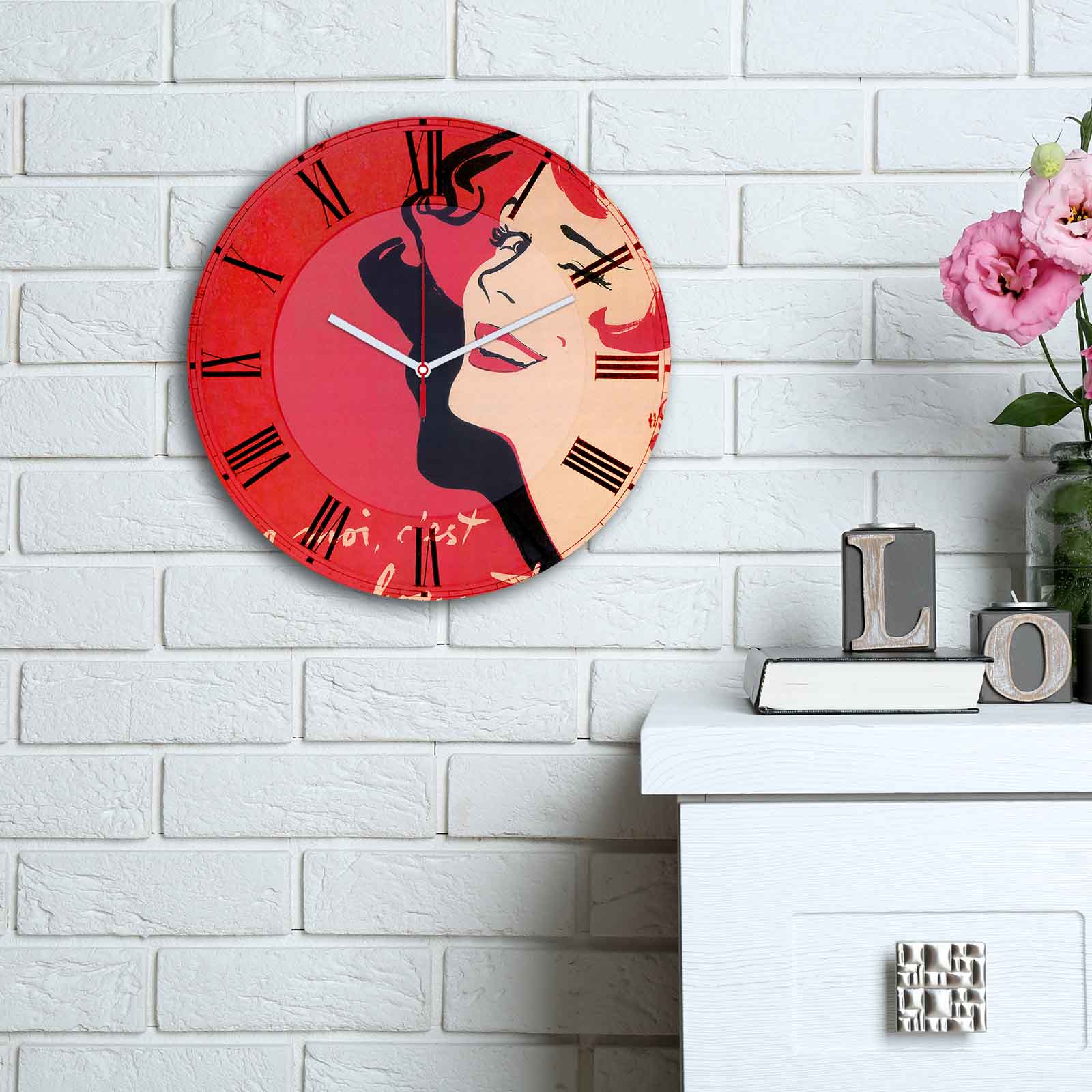 Relógio Decorativo MDF Multicolor - Design Premium 30cm