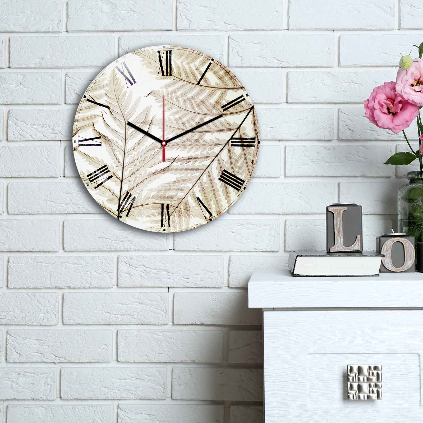 Relógio Decorativo MDF Multicolor 30cm - Design Moderno Premium