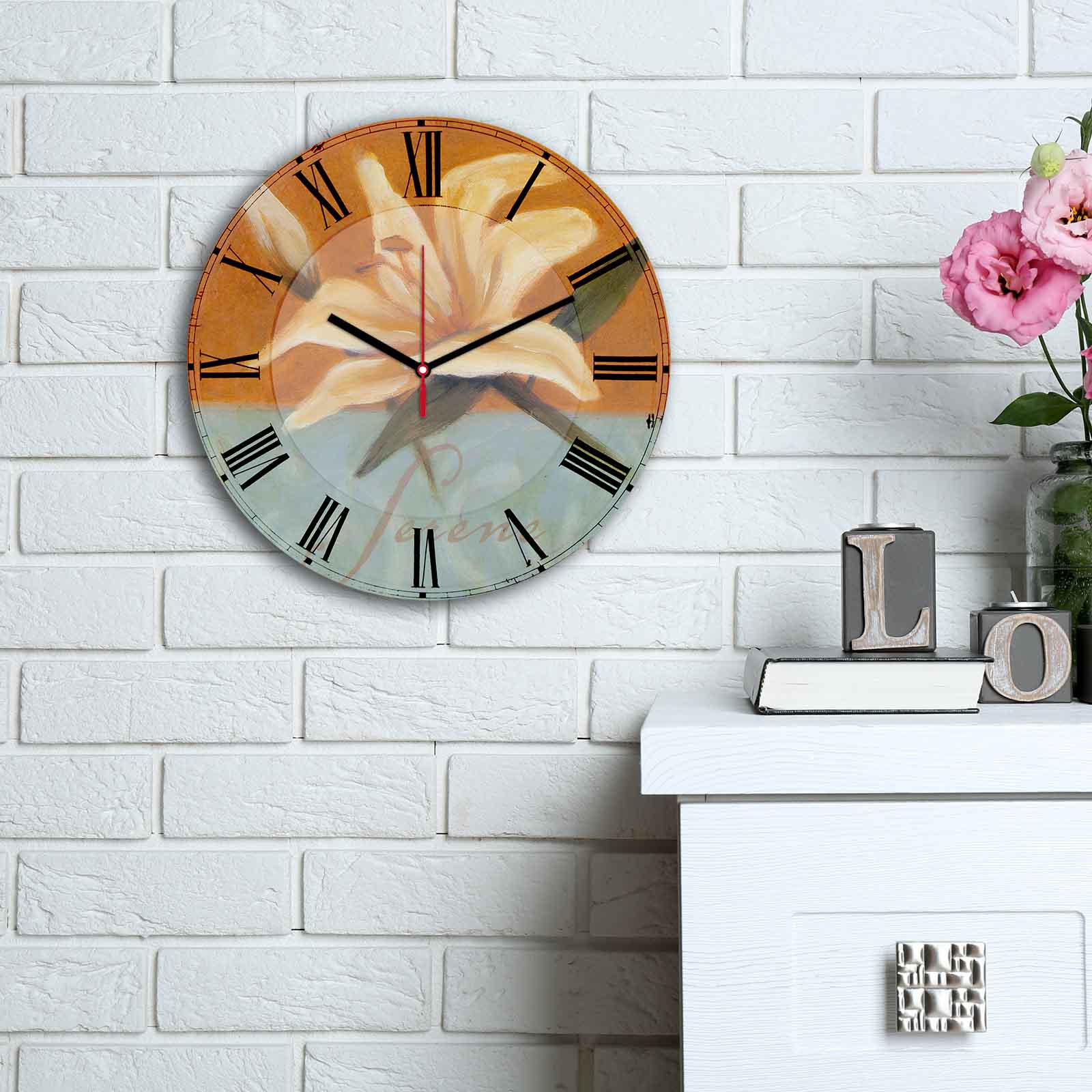 Relógio Decorativo MDF Multicolor 30cm - Design Moderno Premium