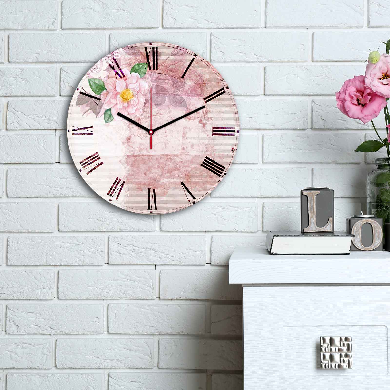 Relógio Decorativo MDF Multicolor 30cm - Design Moderno Premium