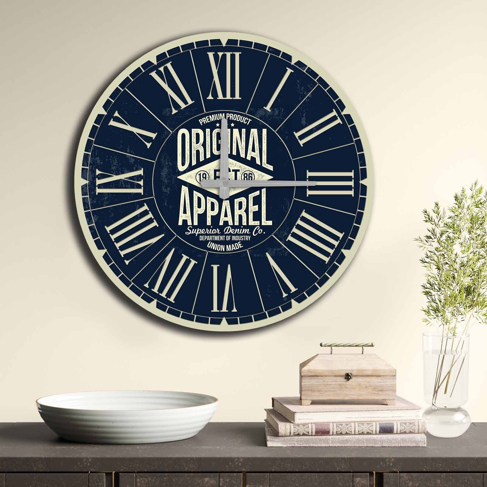 Relógio Decorativo MDF Multicolor 50cm - Design Moderno Exclusivo