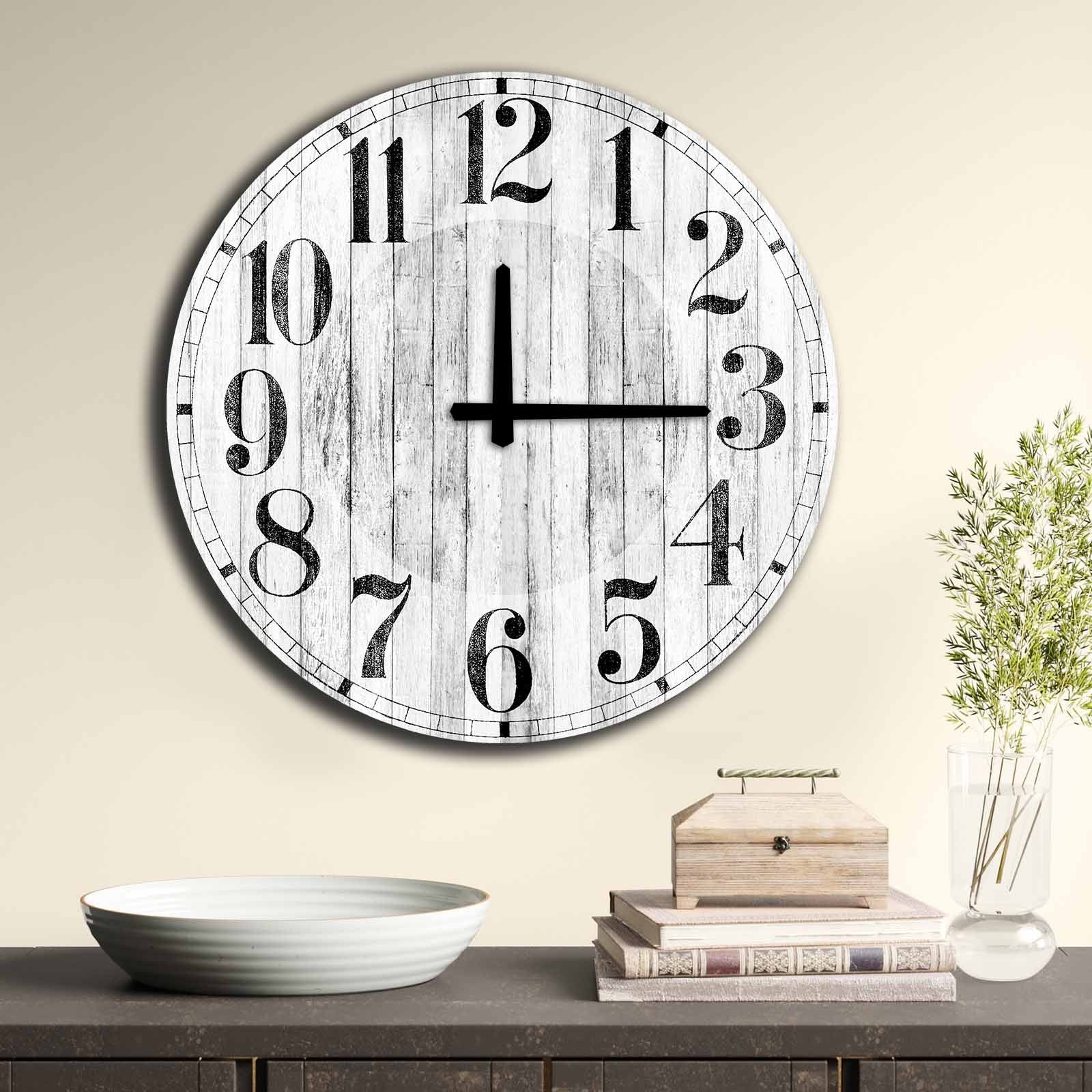 Relógio Decorativo MDF Multicolor 50cm - Design Moderno Premium