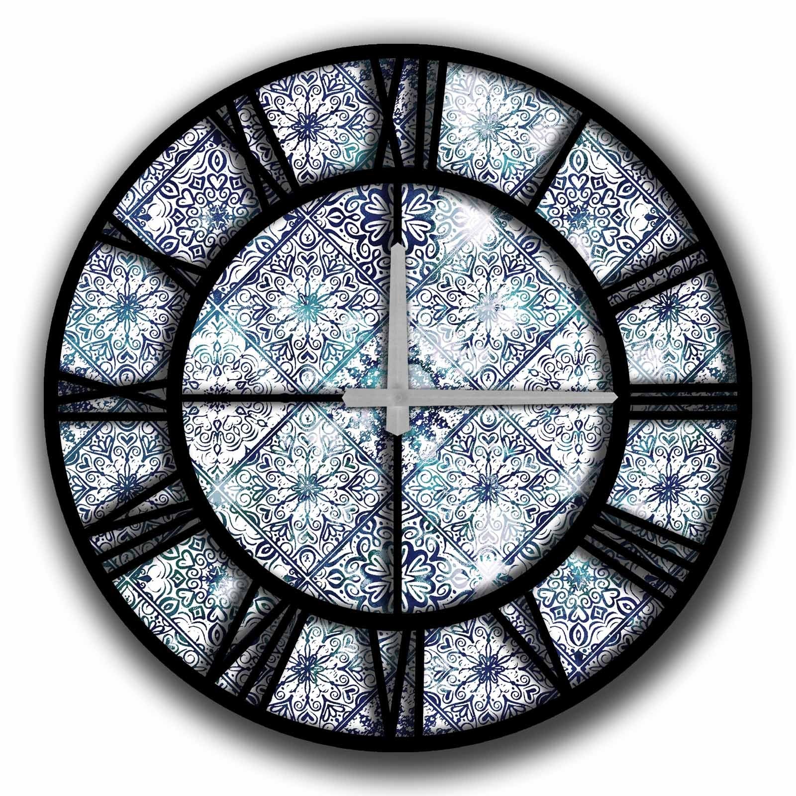 Relógio Decorativo MDF Multicolor 50cm - Design Exclusivo
