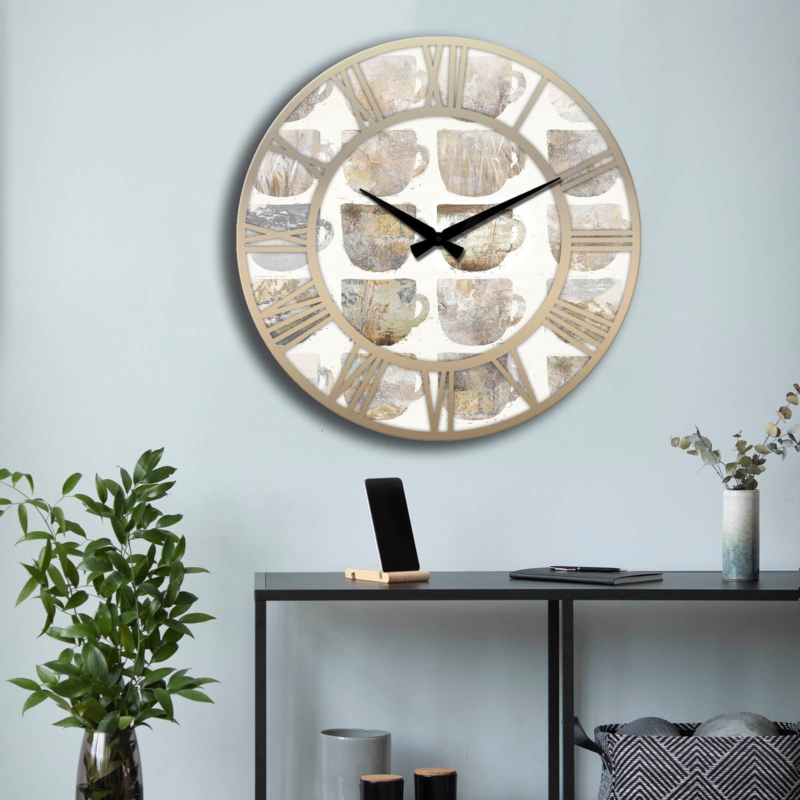 Relógio Decorativo MDF Multicolor 50cm - Design Moderno Premium