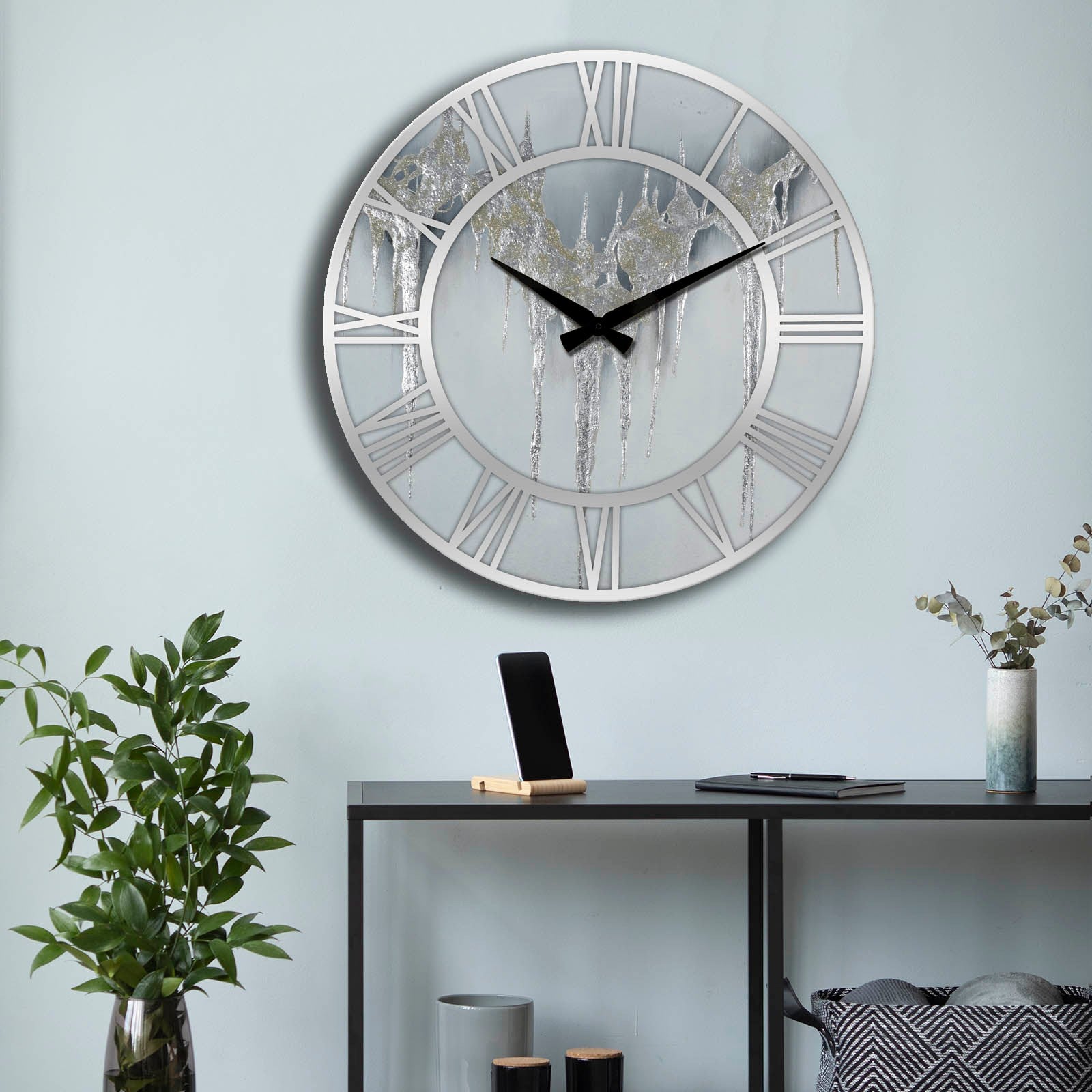 Relógio Decorativo MDF Multicolor - Design Exclusivo 50cm