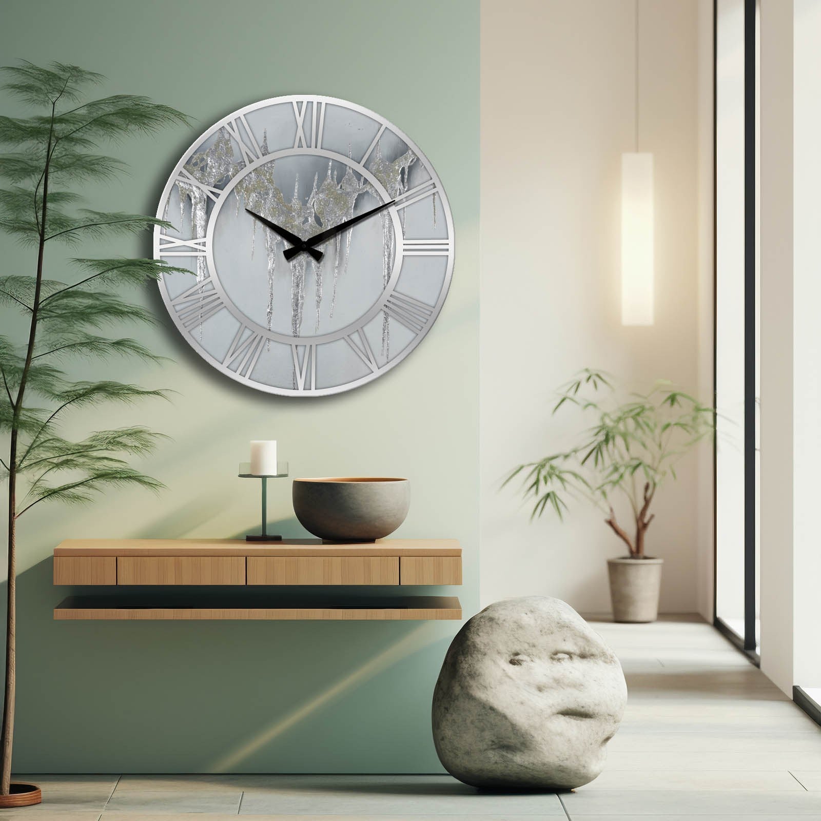 Relógio Decorativo MDF Multicolor - Design Exclusivo 50cm