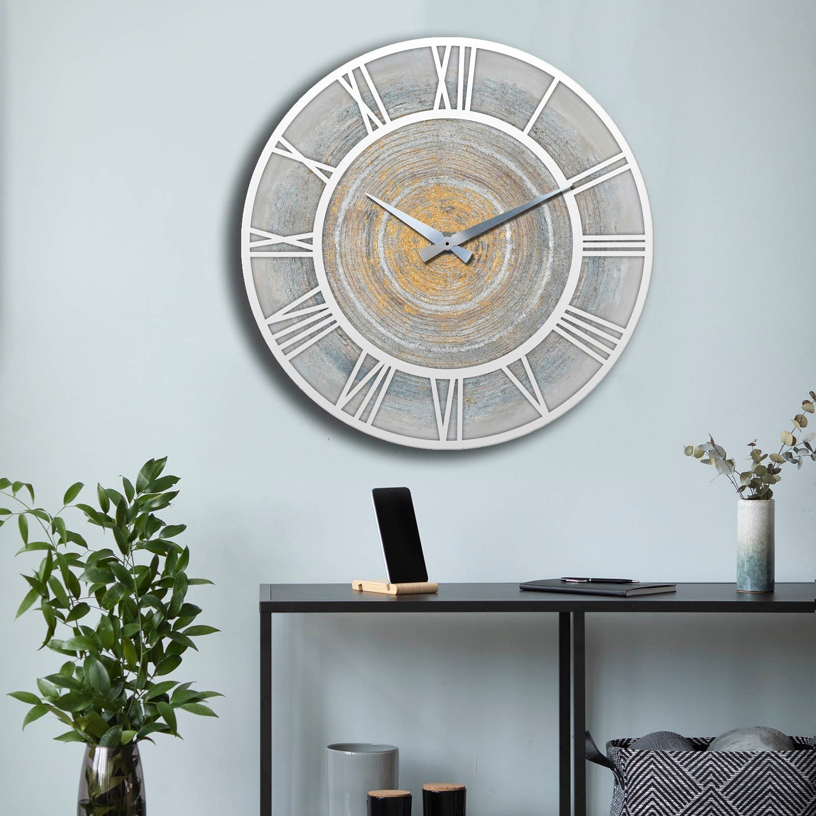 Relógio Decorativo MDF Multicolor Premium - 50cm Diâmetro