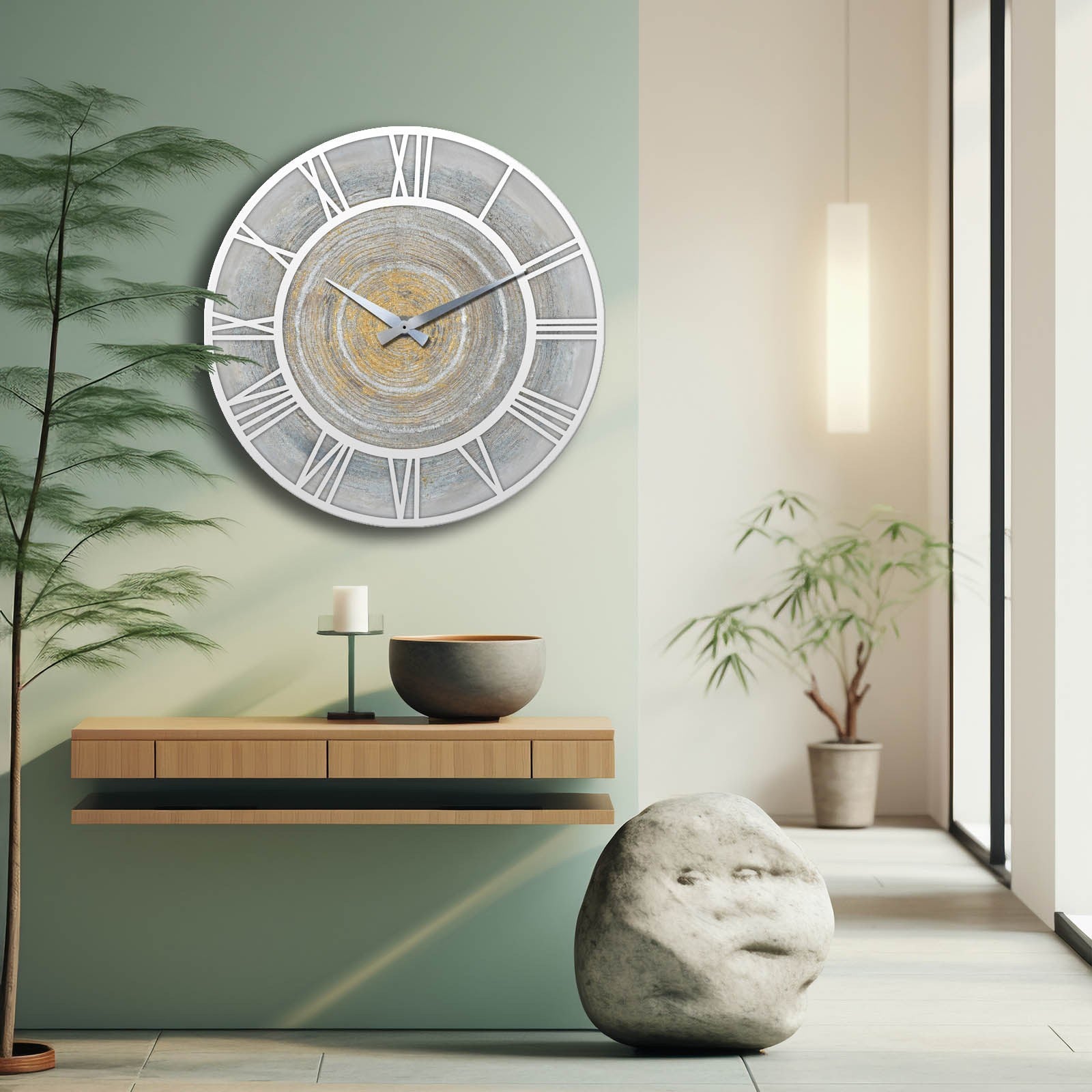 Relógio Decorativo MDF Multicolor Premium - 50cm Diâmetro