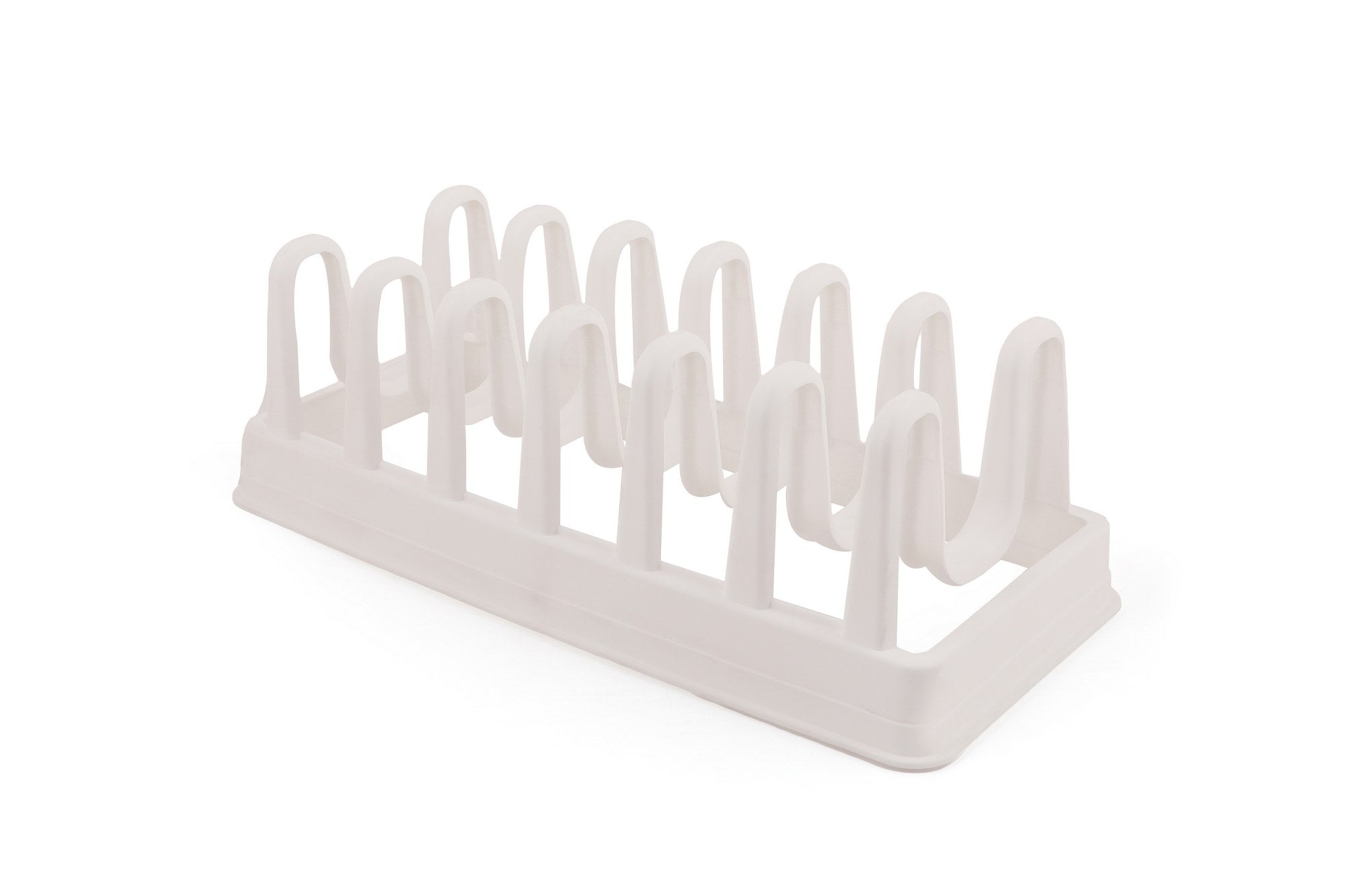 Suporte para tampas de panelas – 17.5 x 12 x 35.5 cm – Branco – Plástico