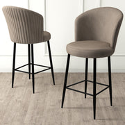 Conjunto de bancos de bar – 46 cm largura – 107 cm altura – Metal