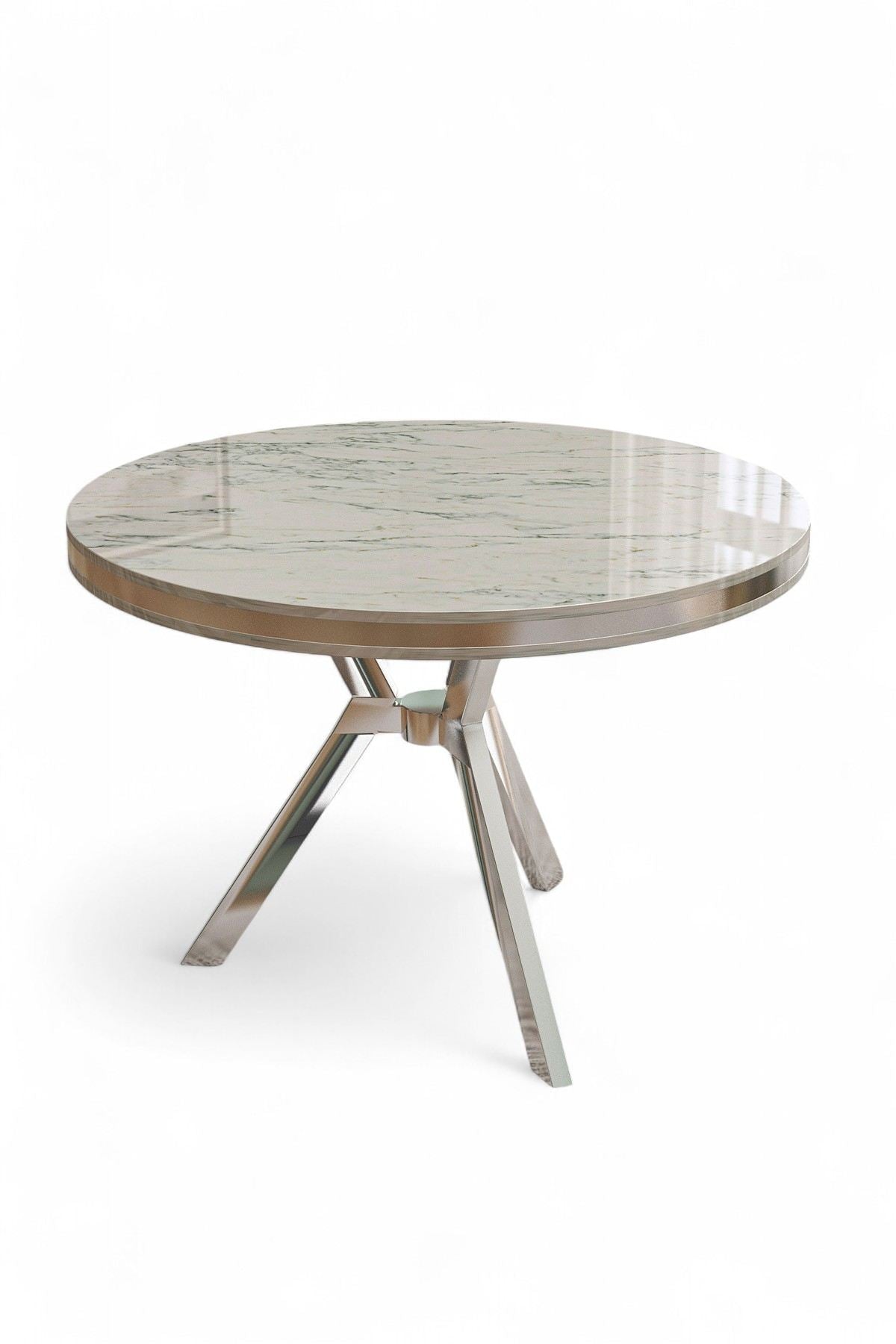 Mesa de jantar-Mos-Mármore Branco
Cromado