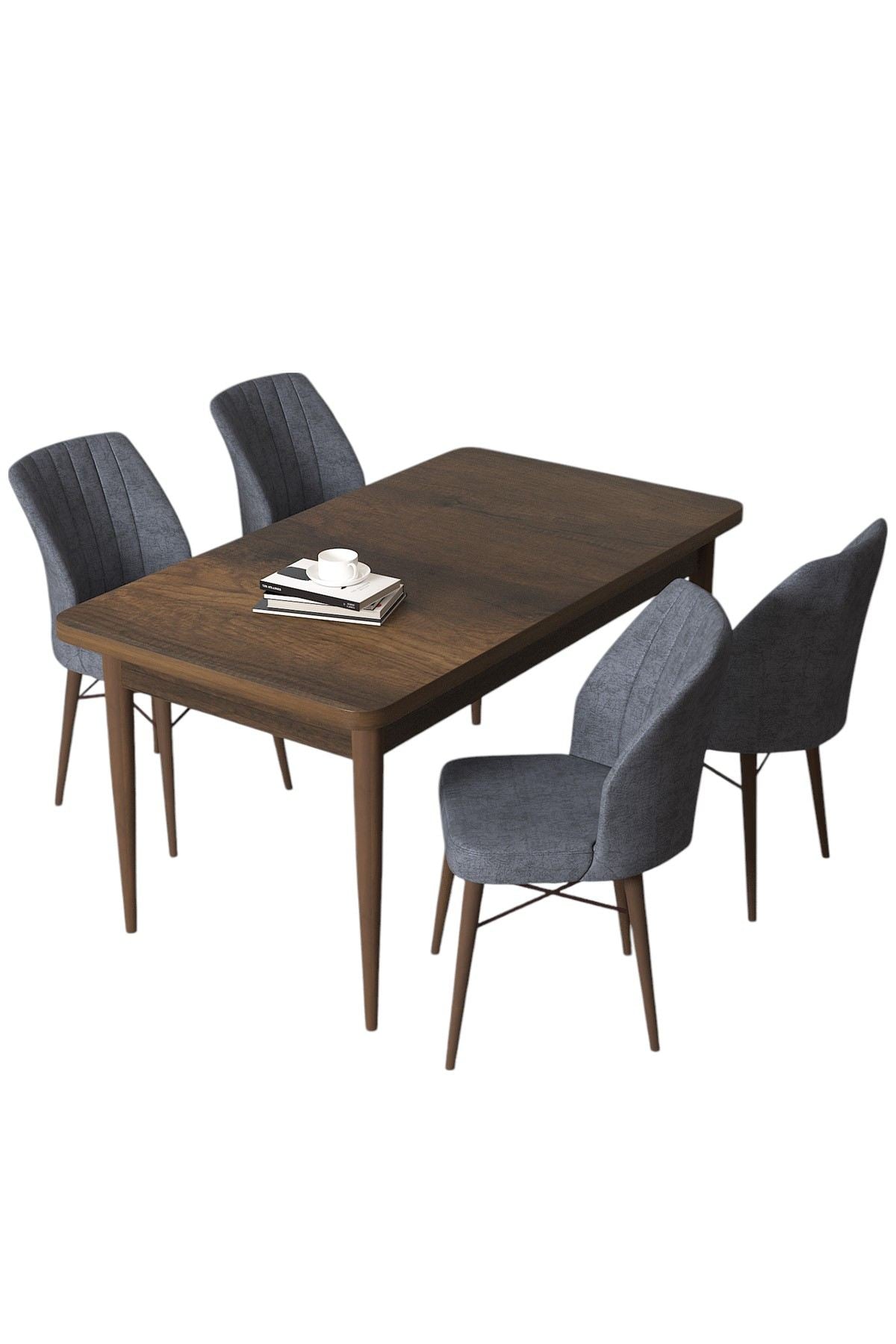 Conjunto de mesa de jantar e cadeiras (5 peças)-Arp-Barroco
Fumaça