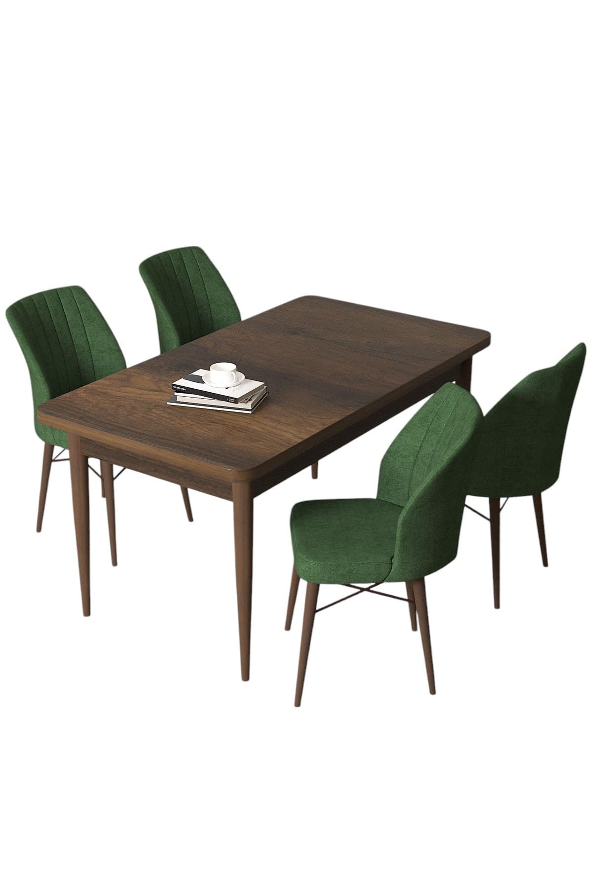 Conjunto de mesa de jantar e cadeiras (5 peças)-Arp-Barroco
Cáqui