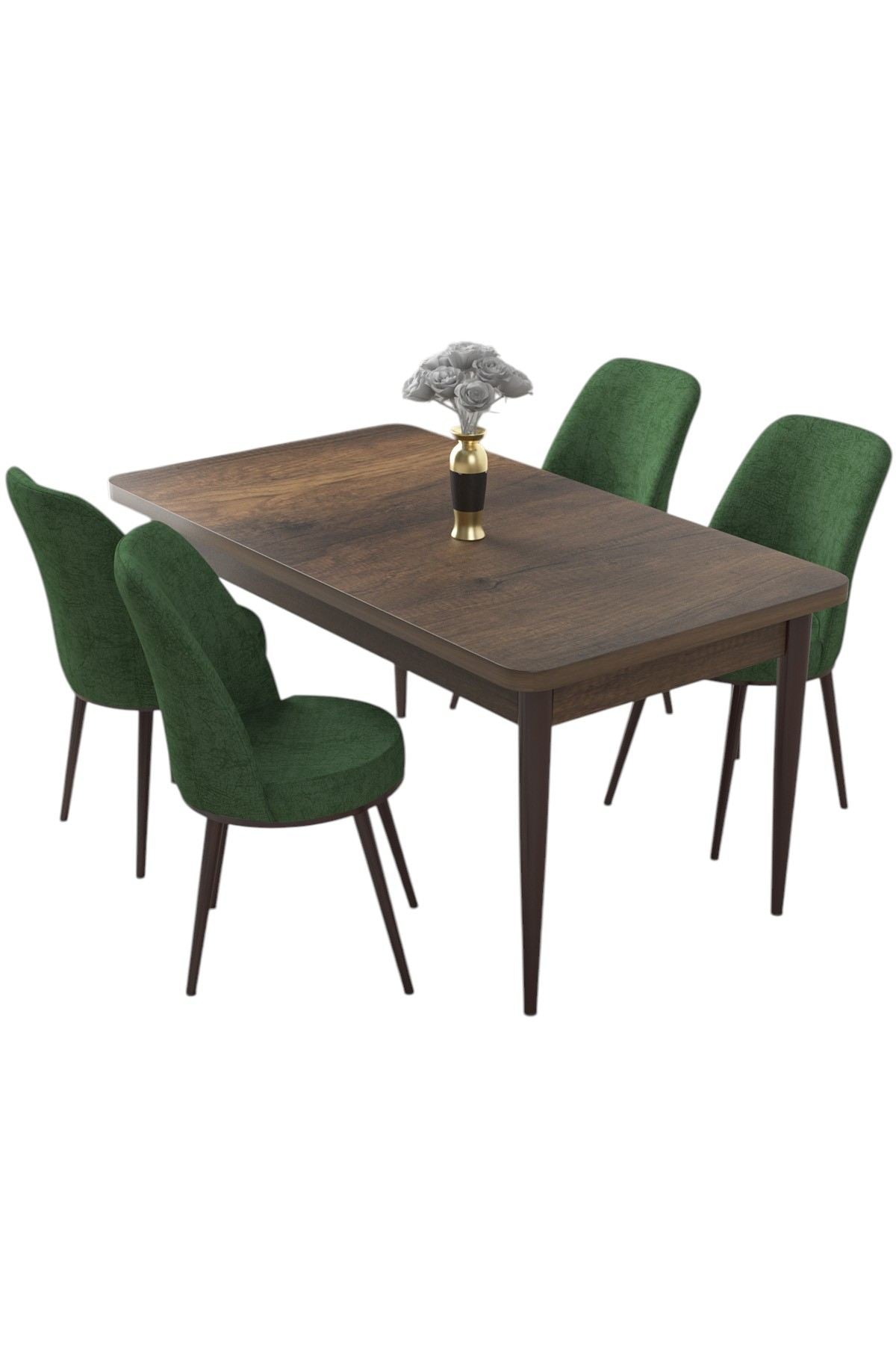 Conjunto de mesa de jantar e cadeiras (5 peças)-Nil-Barroco
Cáqui